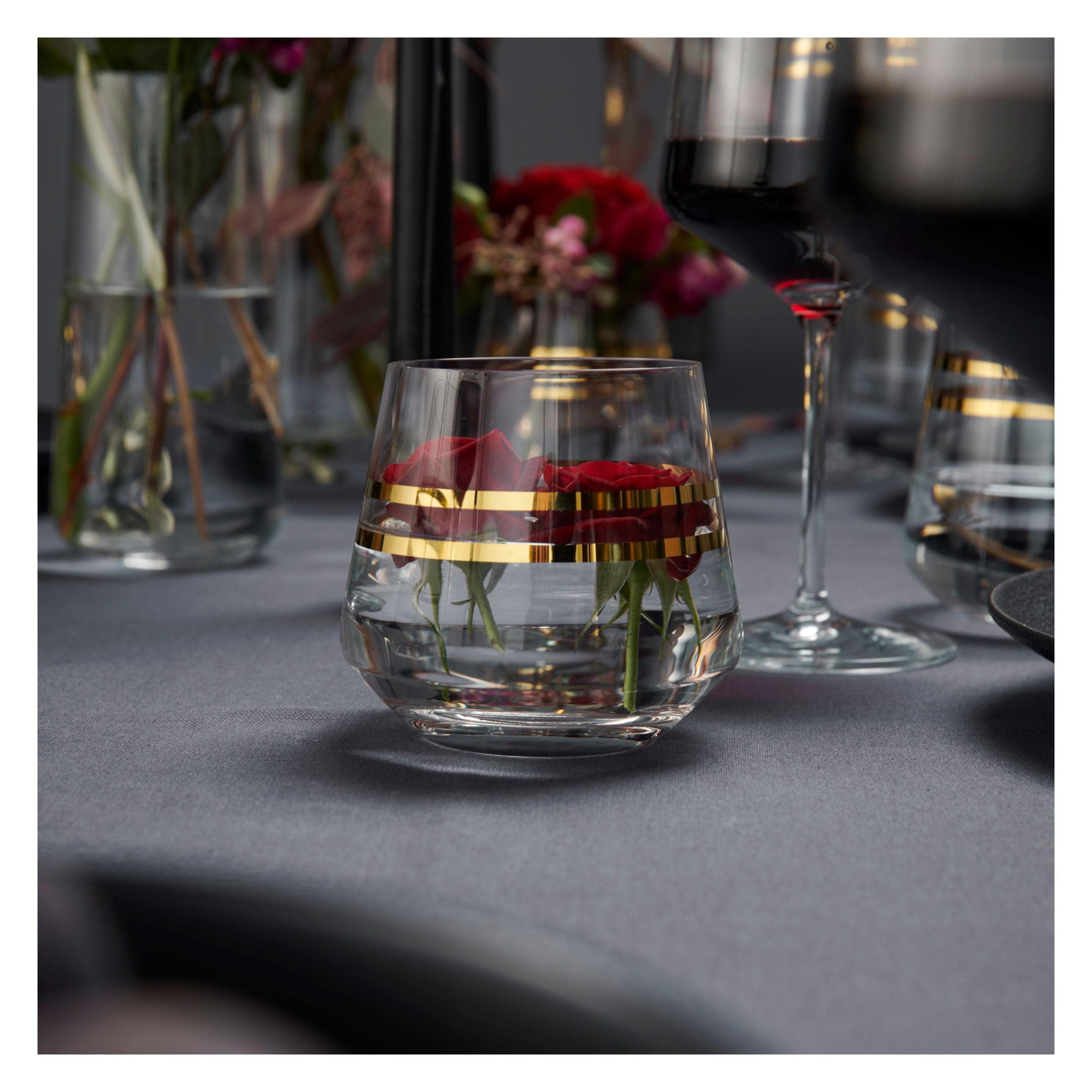 Ritzenhoff Celebration Deluxe #1 – Lot 2 Verres à Vin Rouge 540 Ml – Cristal Or 22 Carats – Sonja Eikler – Cadeau Élégant