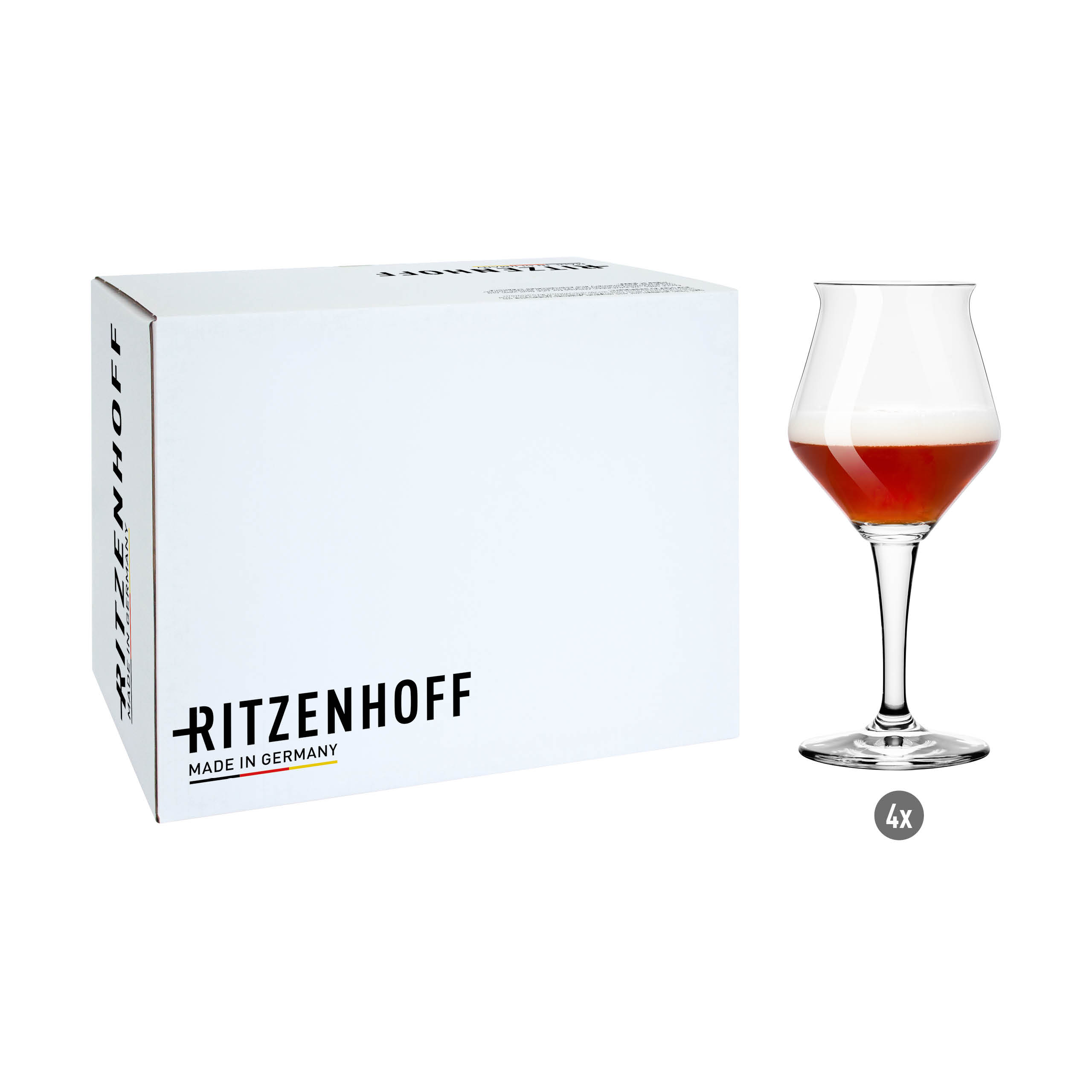 ENSEMBLE DE 4 VERRES À BIÈRE SOMMELIER EN BIÈRE DE RITZENHOFF DESIGN TEAM