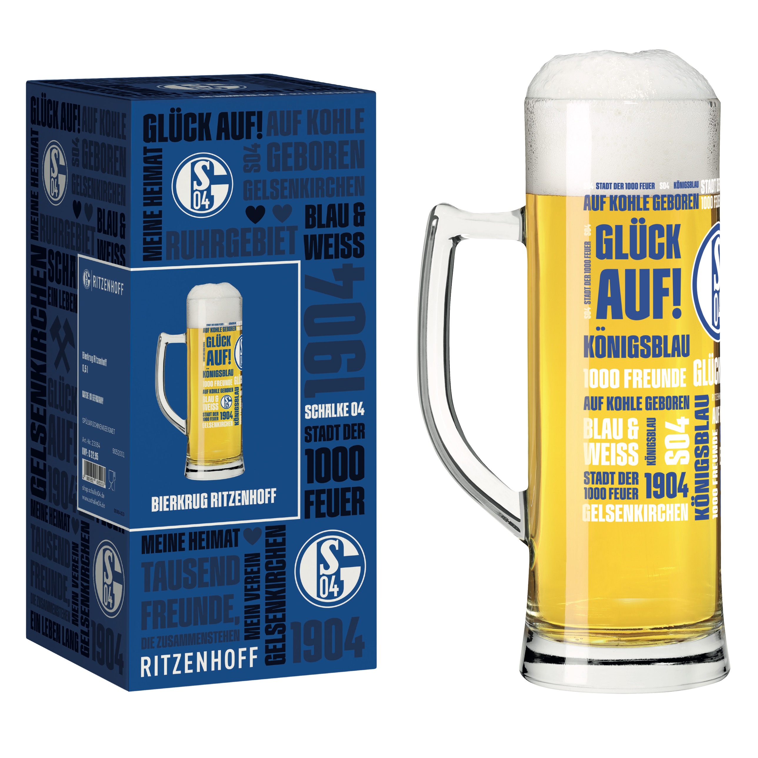 SCHALKE BIERGLAS #1 VON THERESA KUHLMANN