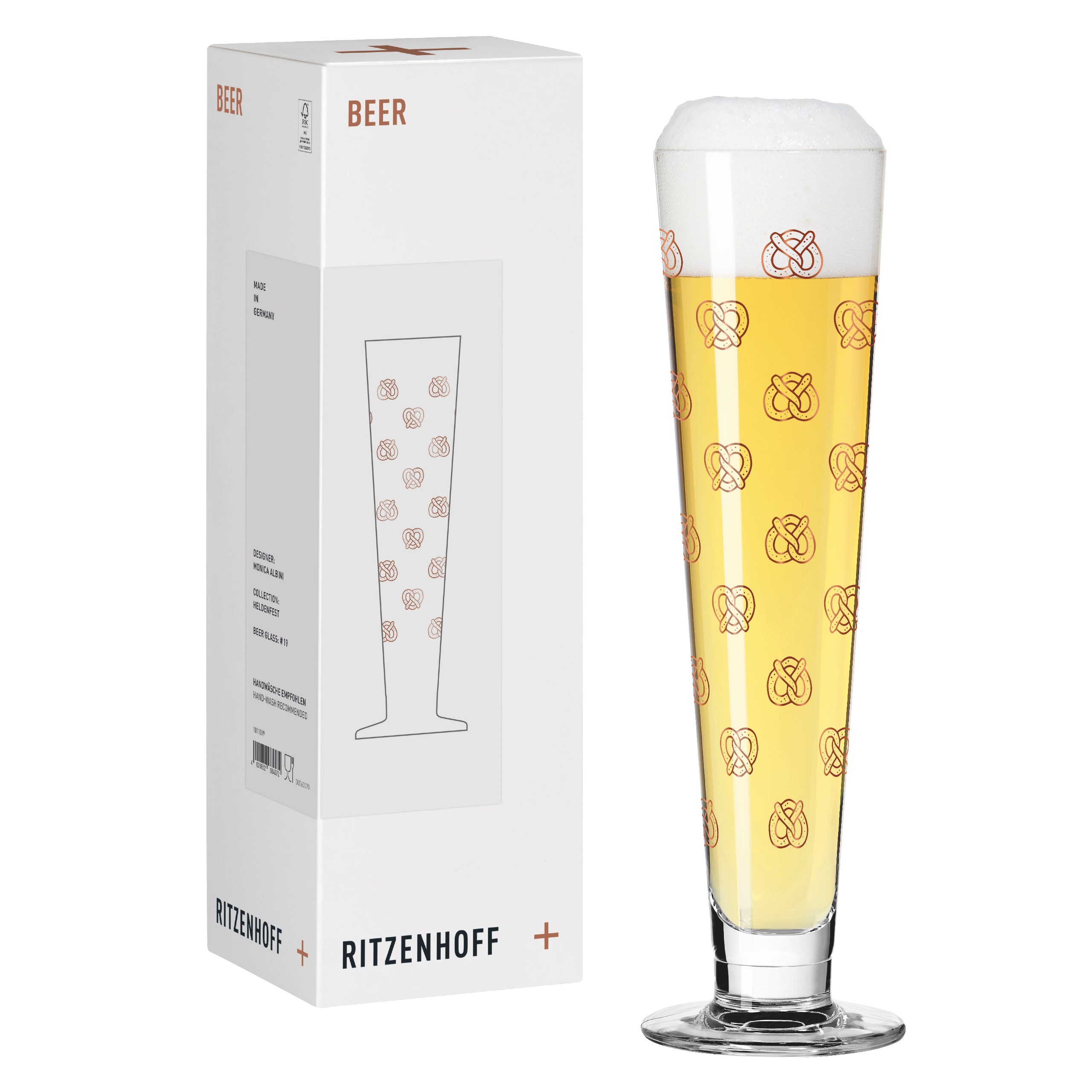 HELDENFEST BIER BIERGLAS #19 VON MONICA ALBINI