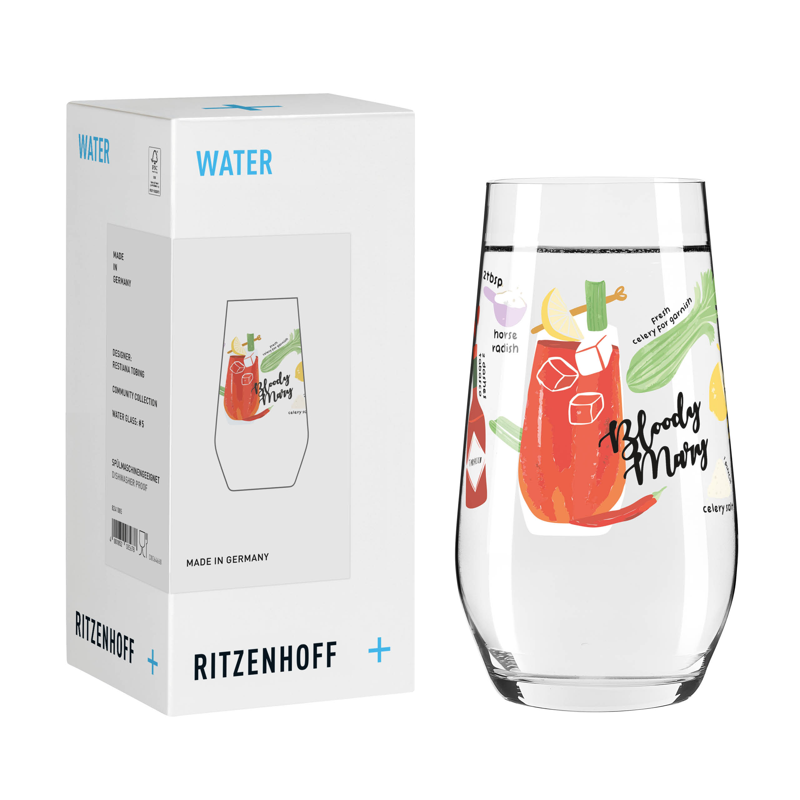 GRILL & COOK WASSERGLAS #5 VON R. TOBING