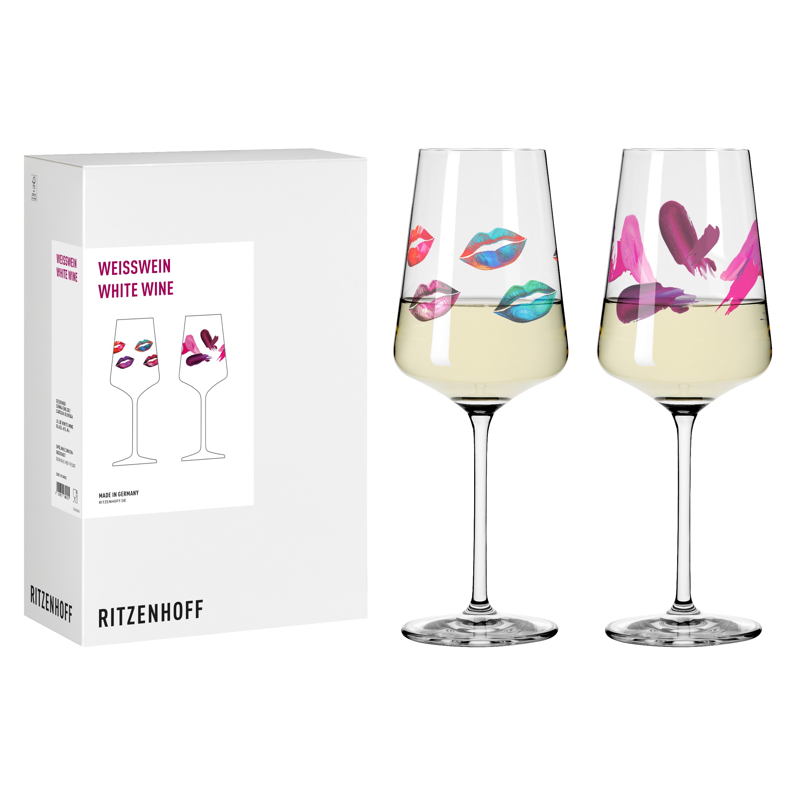 FASHION COCKTAIL WINE GLASS SET #3 #4 BY SONJA EIKLER, CAROLIN OLIVEIRA