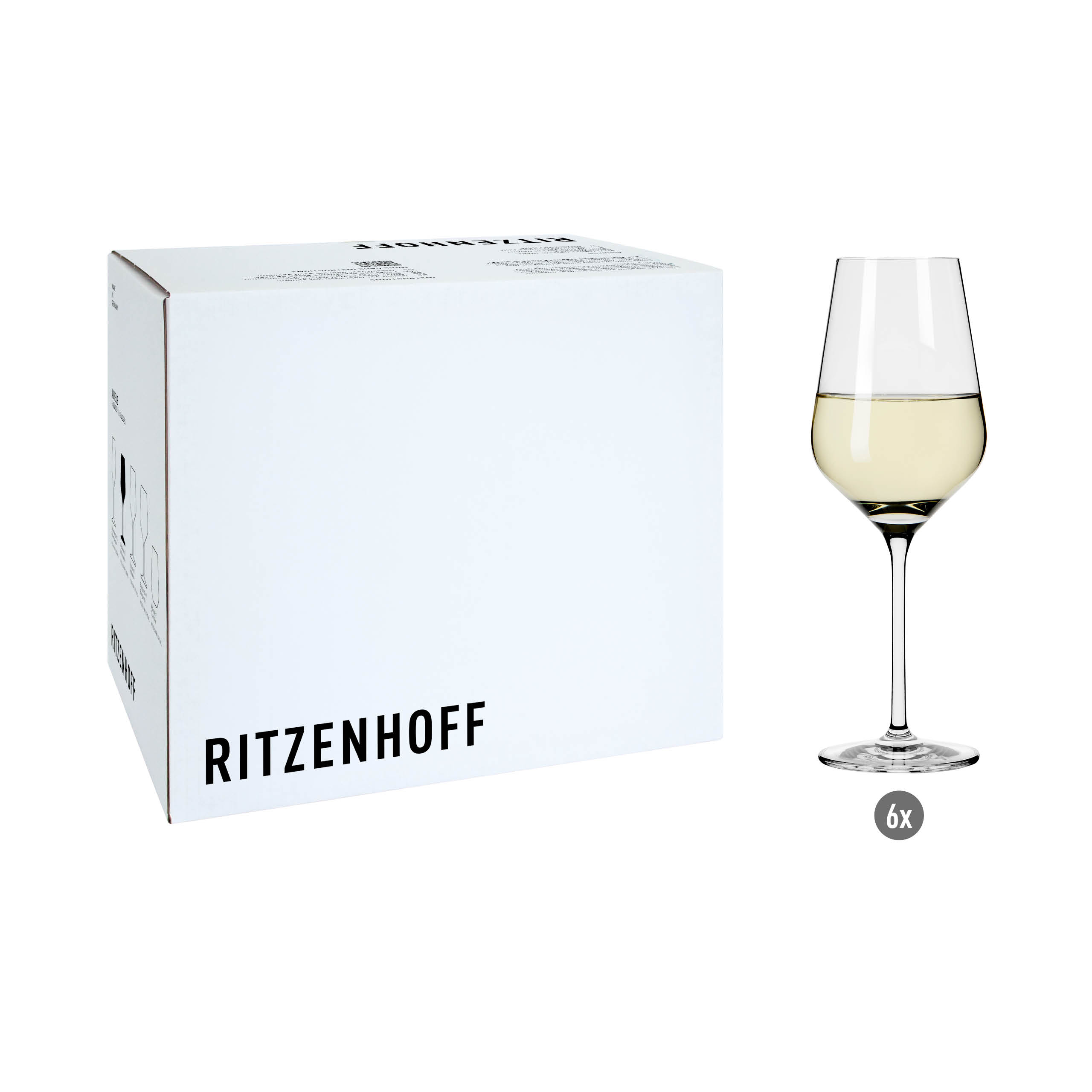 LICHTWEISS AURELIE 6ER-SET WEIßWEINGLAS F26 VON RITZENHOFF DESIGN TEAM
