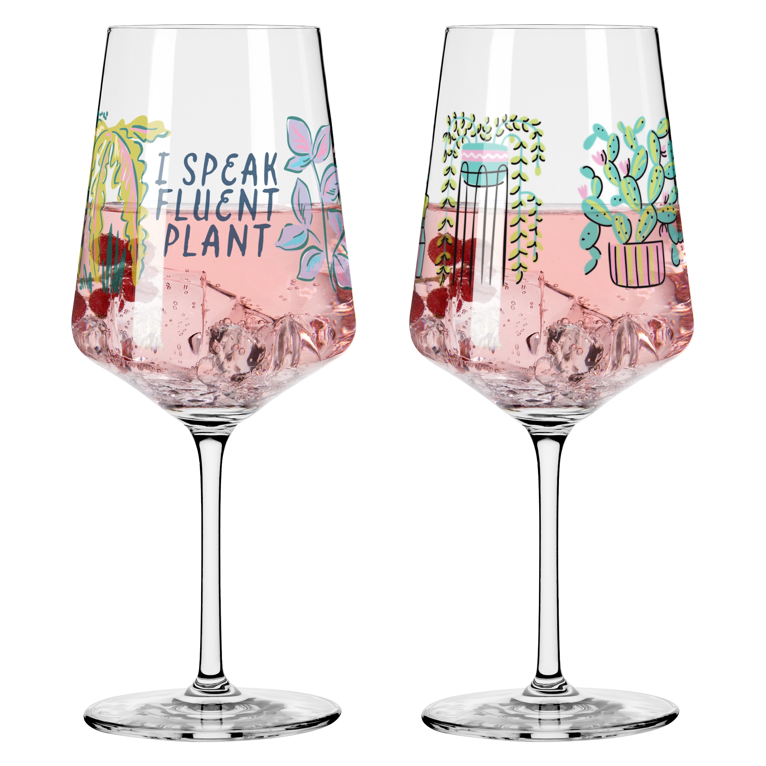 HOME + GARDEN COCKTAIL GLASS SET #1 #2 BY HANNA SYMONOVYCH, MARIIA BEREZHNAIA