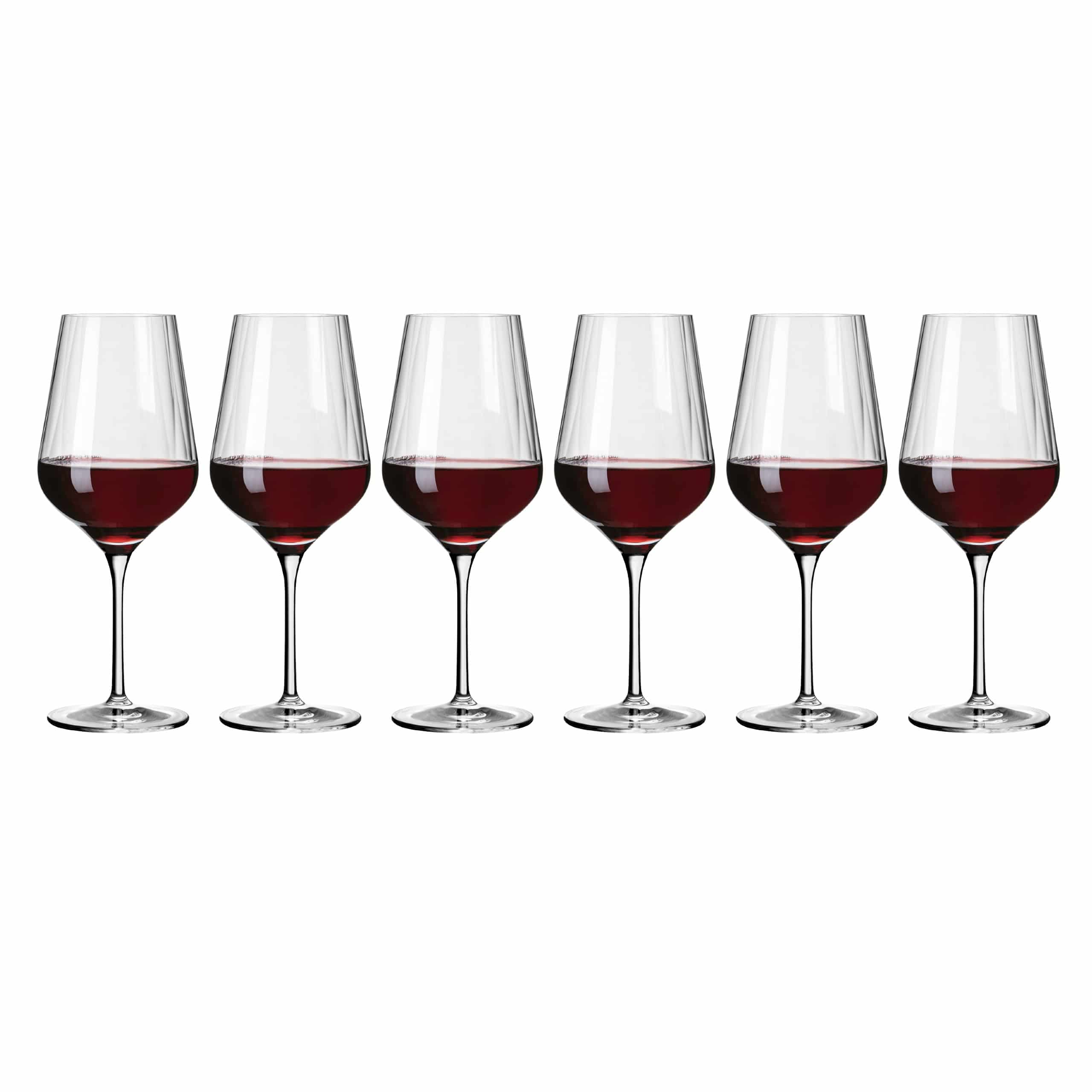 STERNSCHLIFF 6ER-SET ROTWEINGLAS VON RITZENHOFF DESIGN TEAM