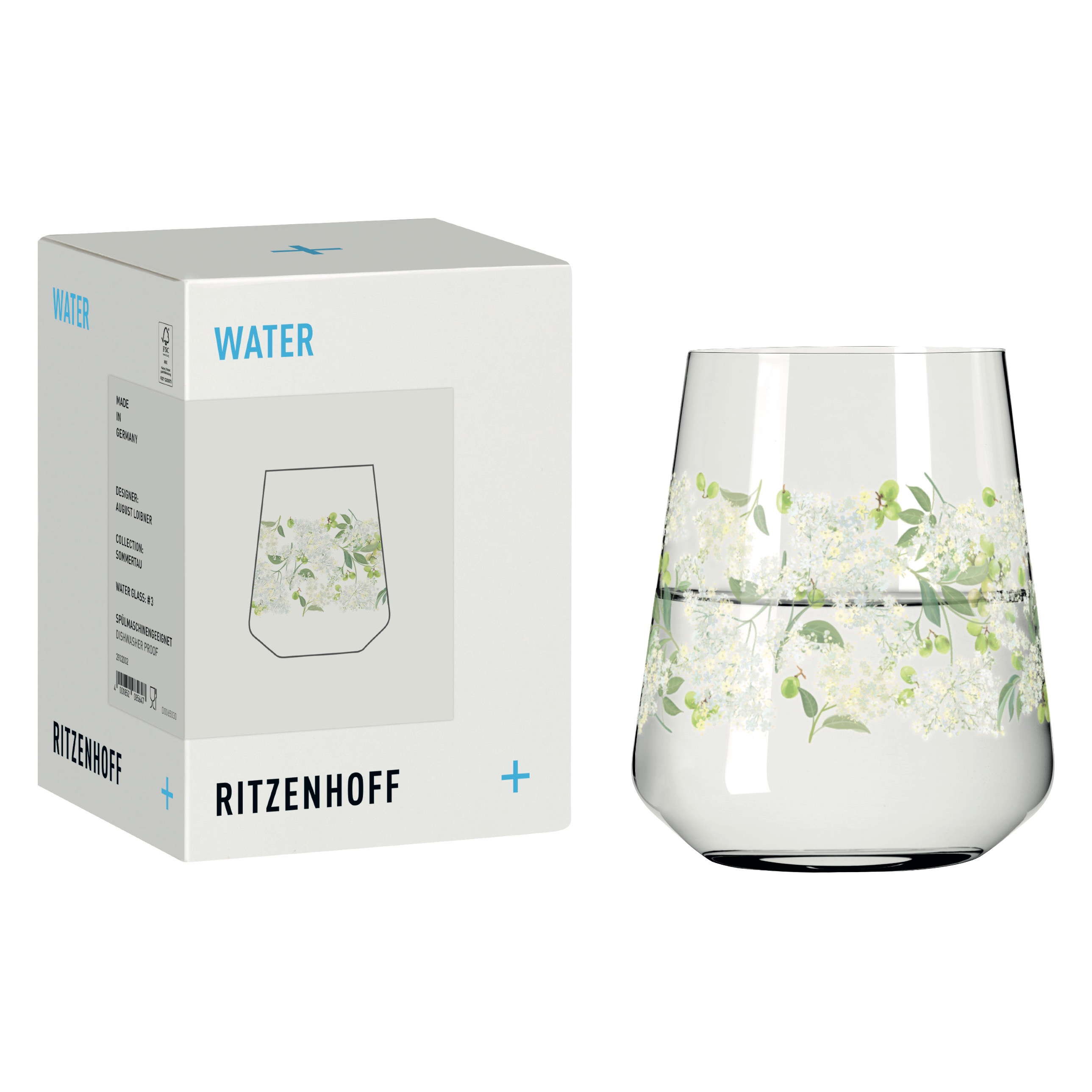SOMMERTAU WASSERGLAS #3 VON AUGUST LOIBNER