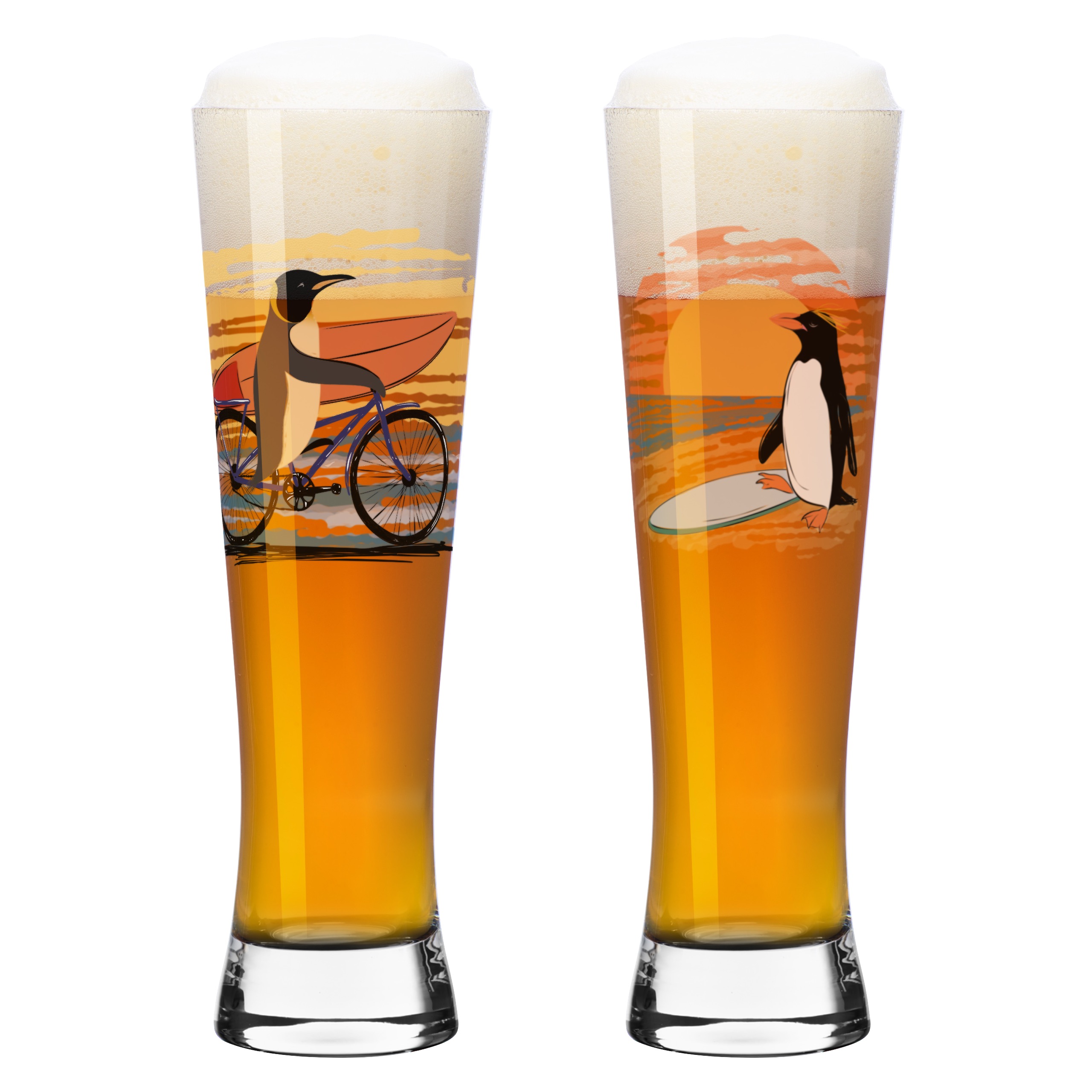 ENTDECKER BIERGLAS-SET #1 #2 VON RITZENHOFF DESIGN TEAM
