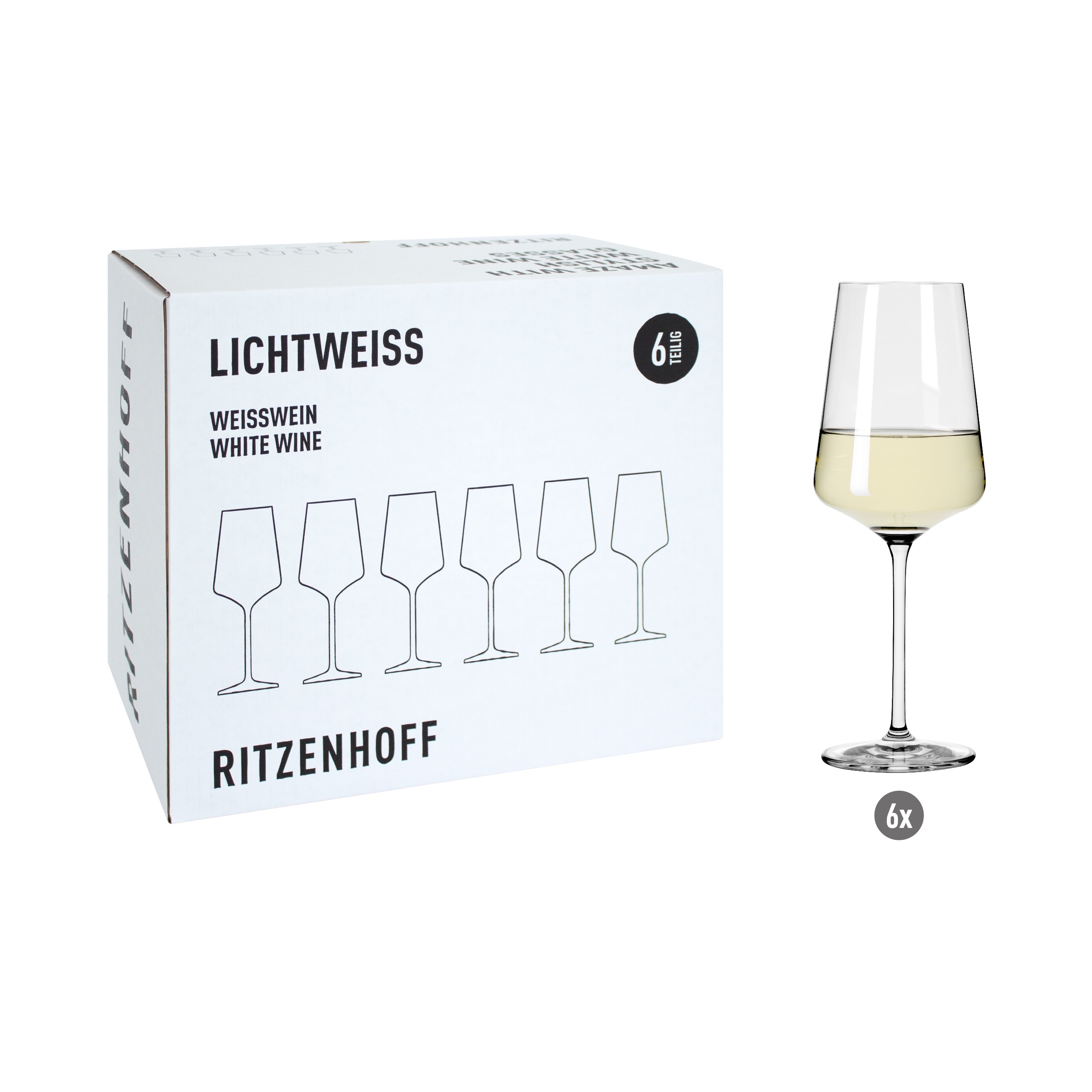 LICHTWEISS JULIE WEIßWEINGLAS-SET H24 VON RITZENHOFF DESIGN TEAM