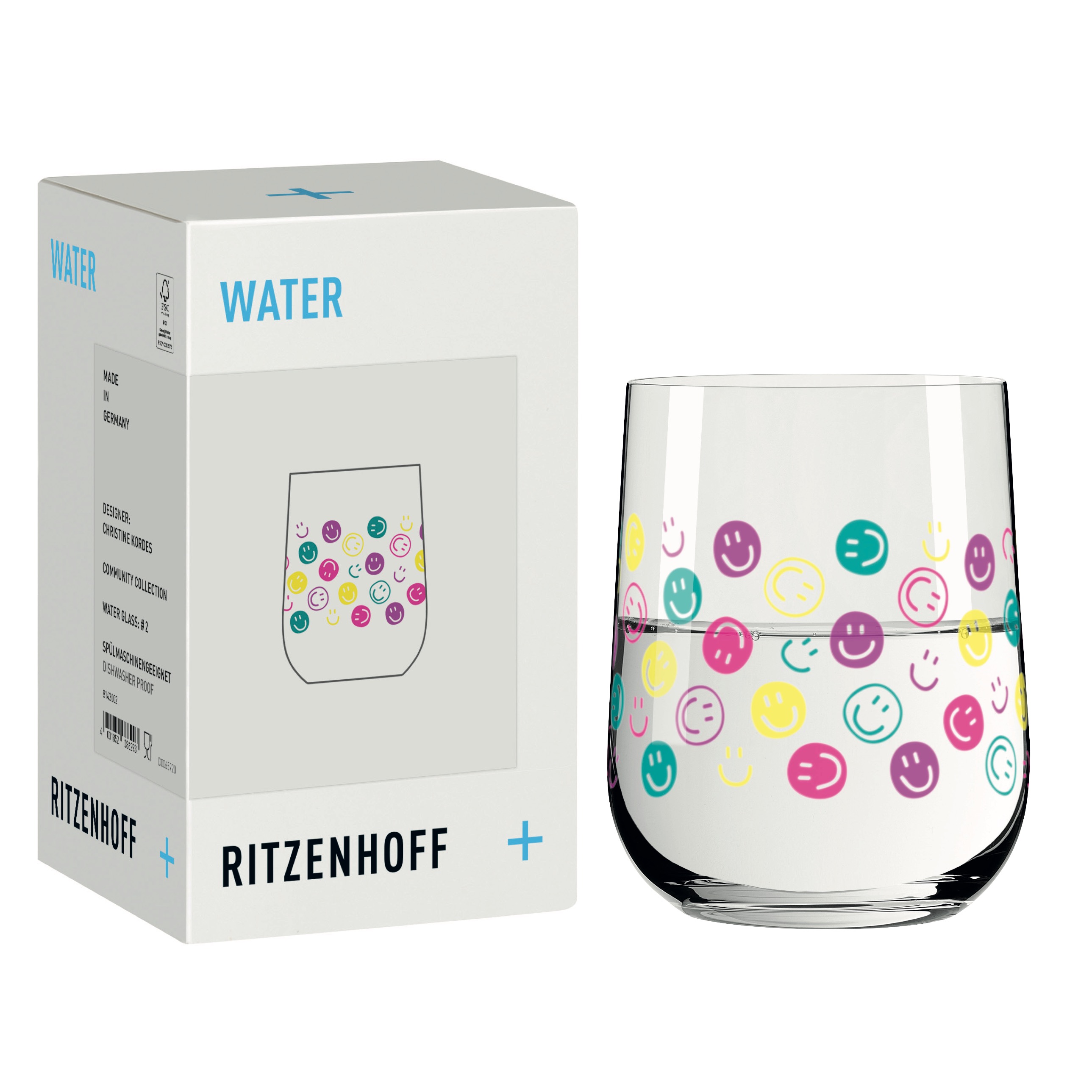 FEEL GOOD WASSERGLAS #2 VON CHRISTINE KORDES