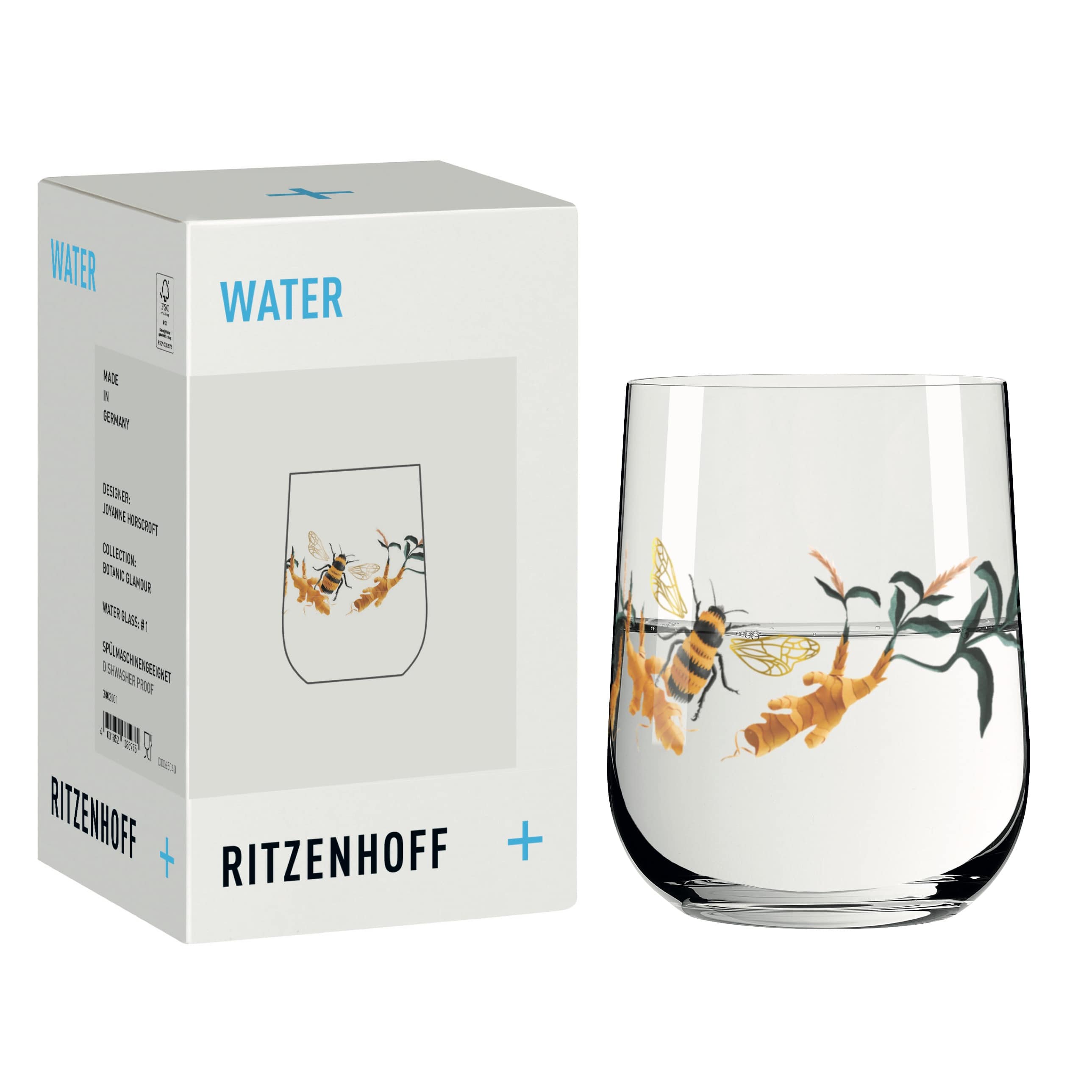 BOTANIC GLAMOUR WASSERGLAS #1 VON JOYANNE HORSCROFT