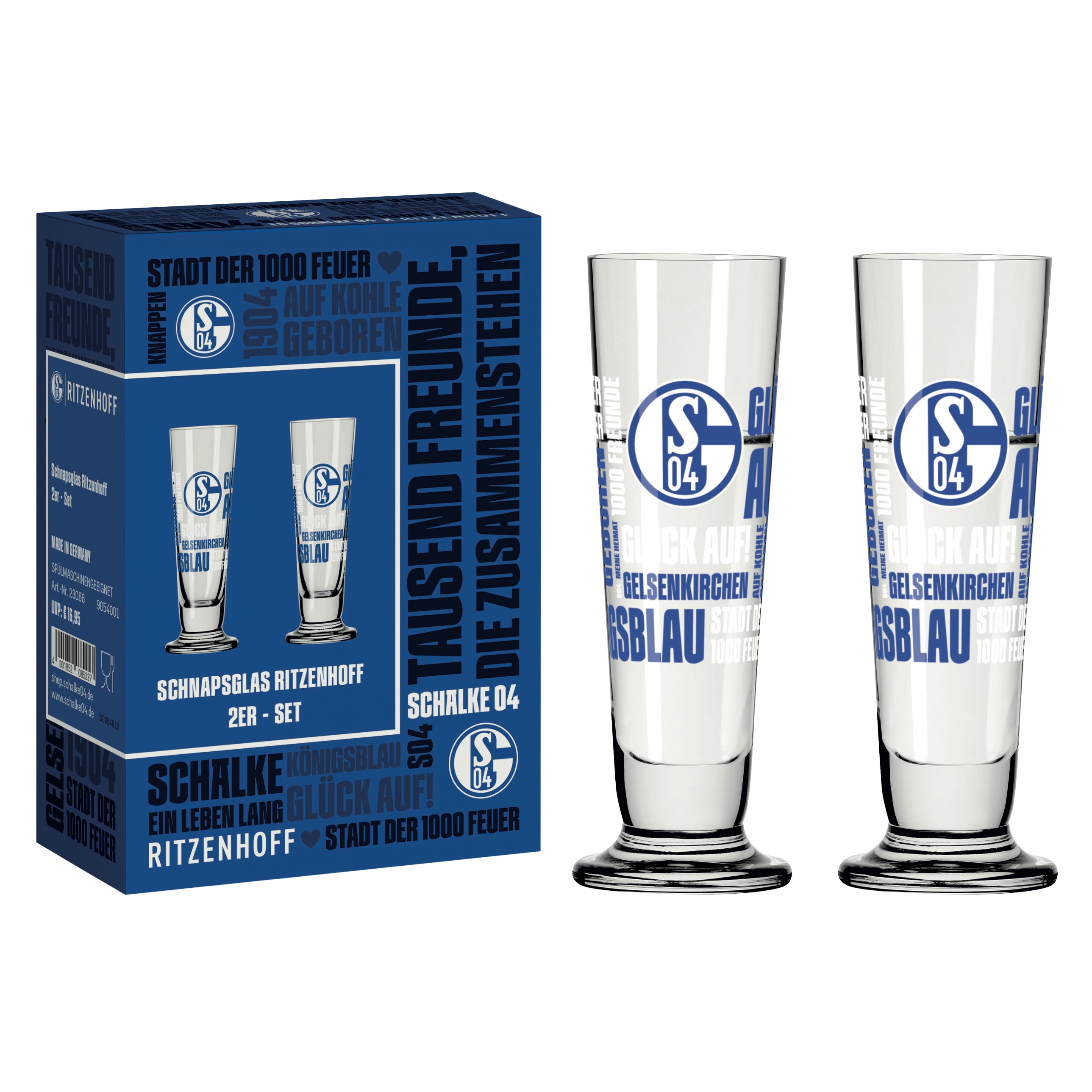 SCHALKE SCHNAPSGLAS-SET 1# VON THERESA KUHLMANN