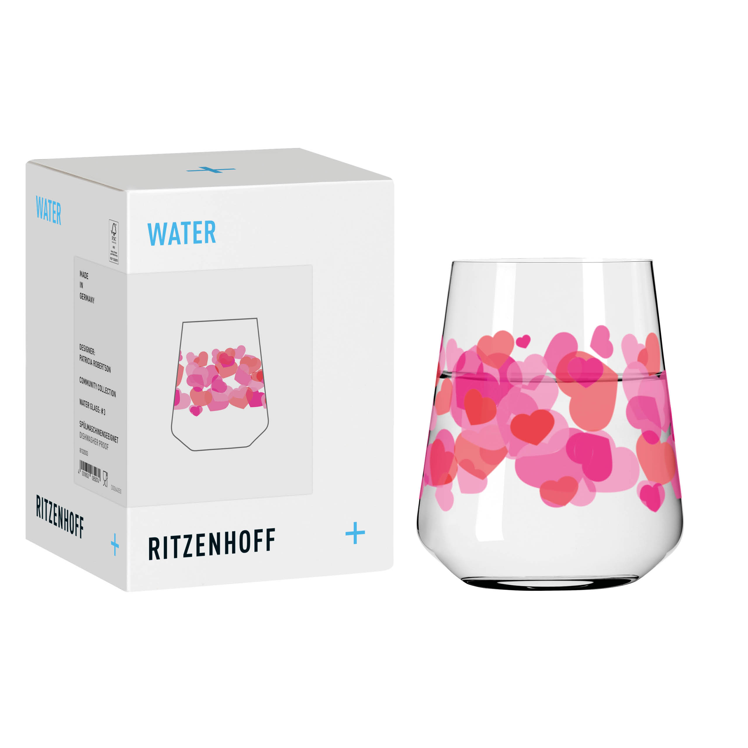 LIEBE WASSERGLAS #3 VON PATRICIA ROBERTSON