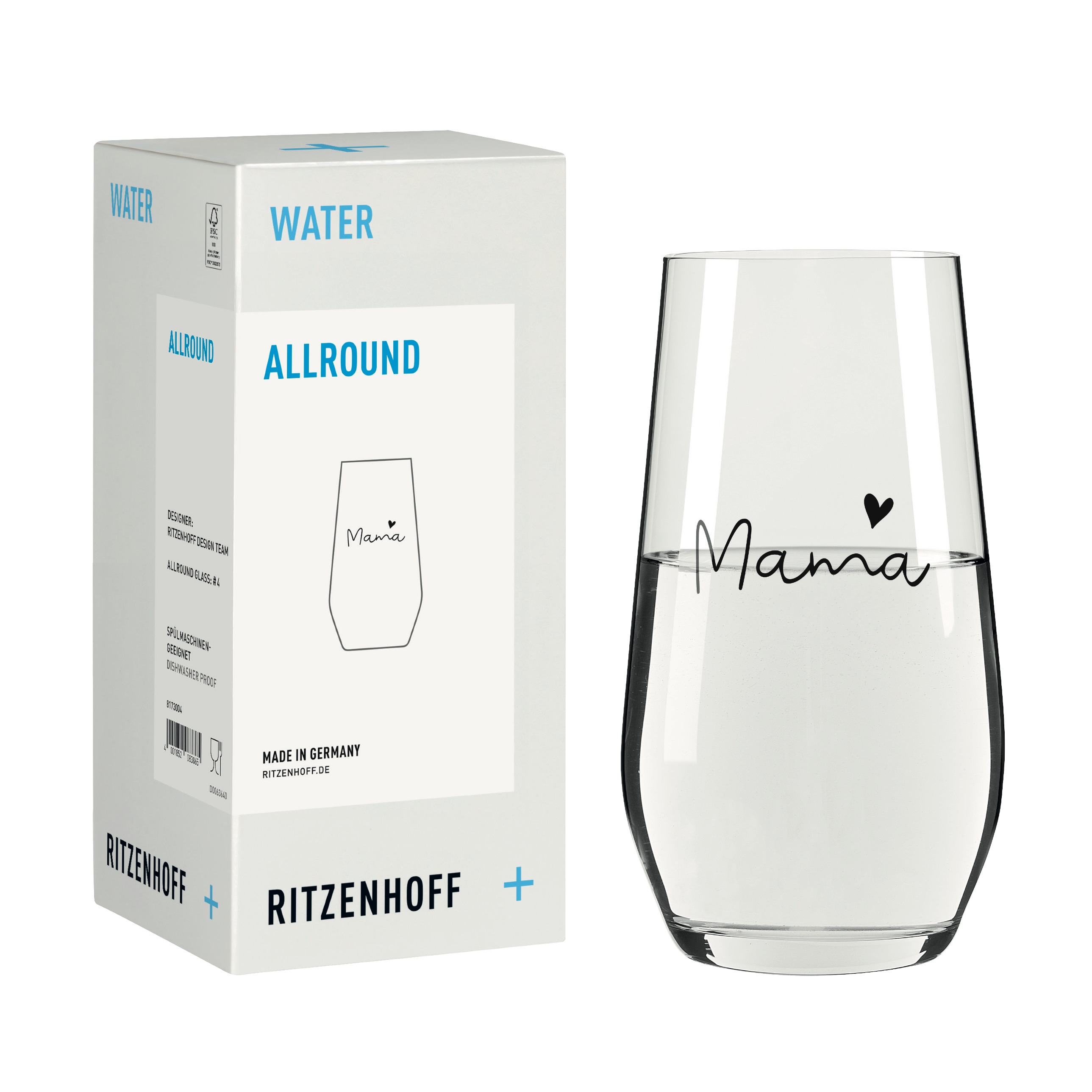 SPRÜCHE UNIVERSALGLAS #4 VON RITZENHOFF DESIGN TEAM