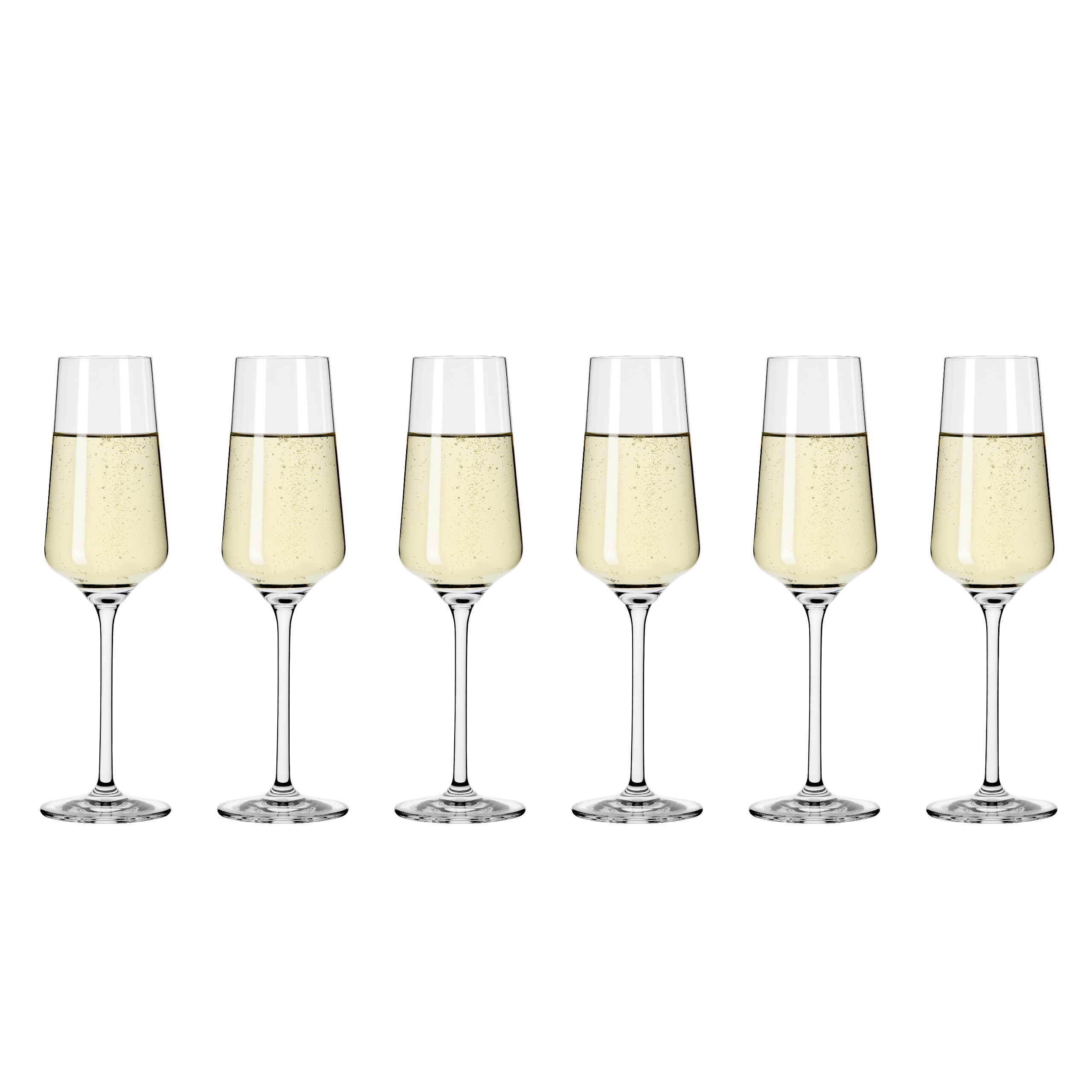 LICHTWEISS JULIE 6ER-SET CHAMPAGNERGLAS #1 VON NADINE NIGGEMEIER