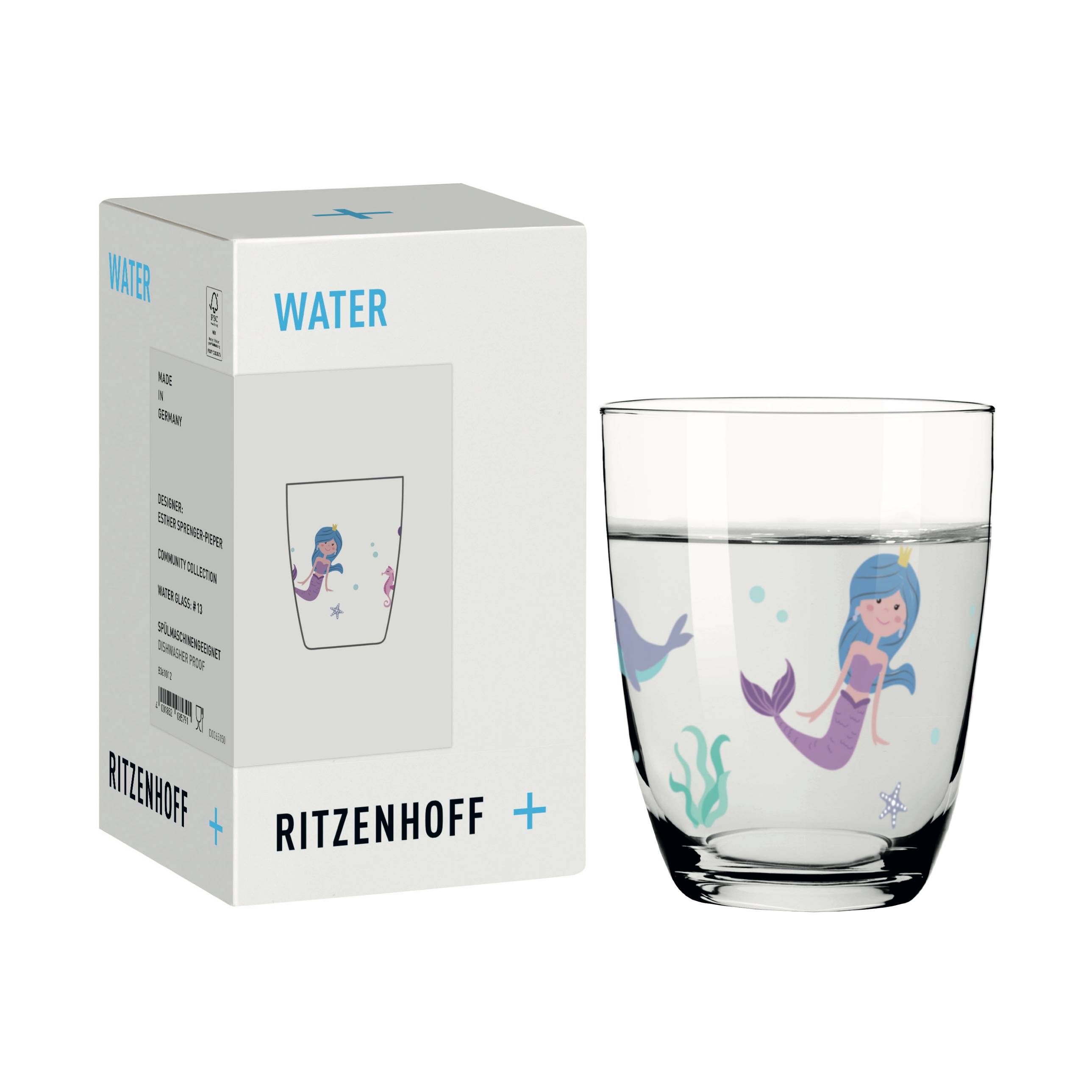 KIDS WASSERGLAS #13 VON ESTHER SPRENGER-PIEPER