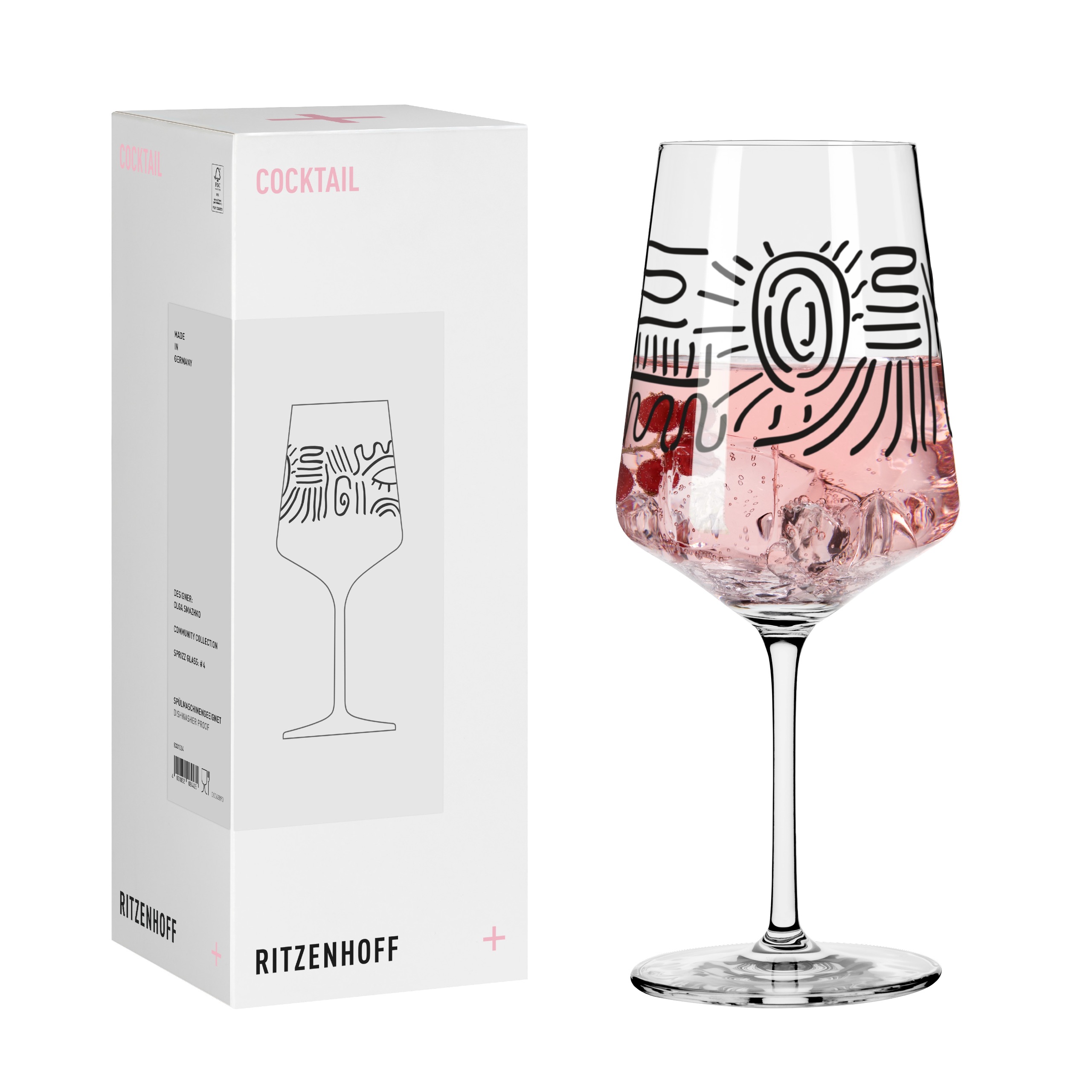 ART LOVERS COCKTAILGLAS #4 VON OLGA SMAZHKO