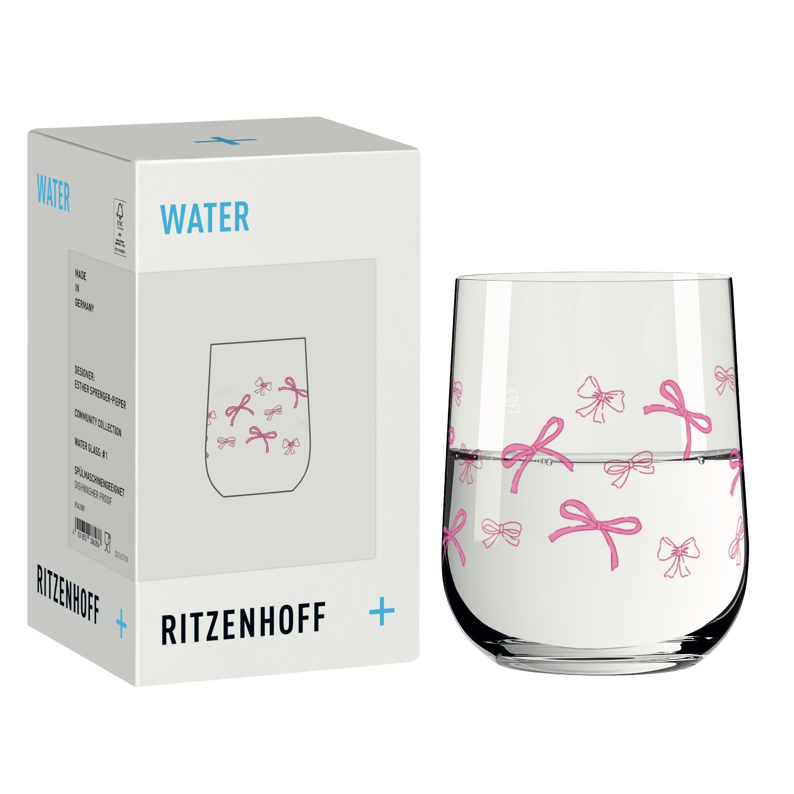 FEEL GOOD WASSERGLAS #1 VON ESTHER SPRENGER-PIEPER