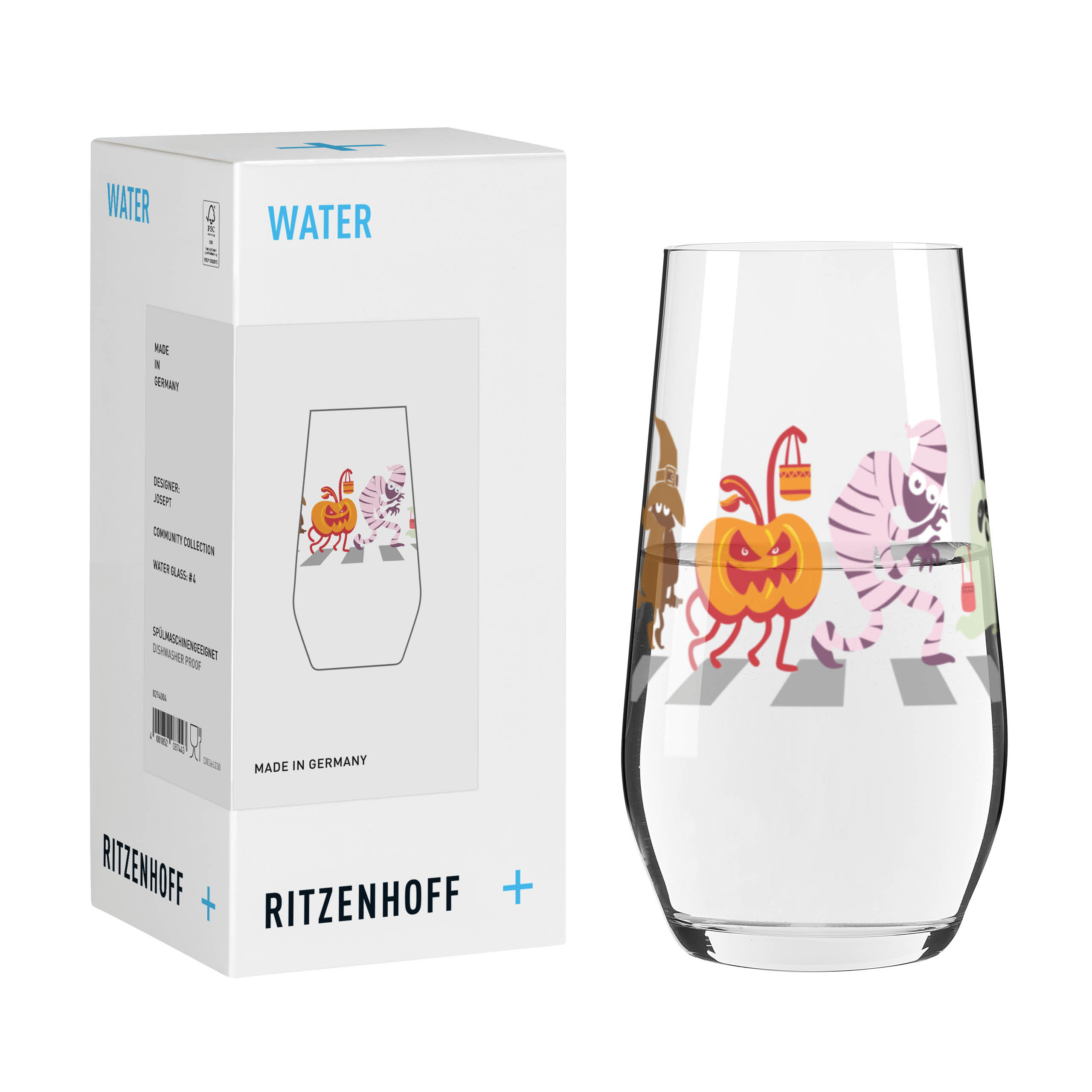 HALLOWEEN WASSERGLAS H26 VON JOSEPT