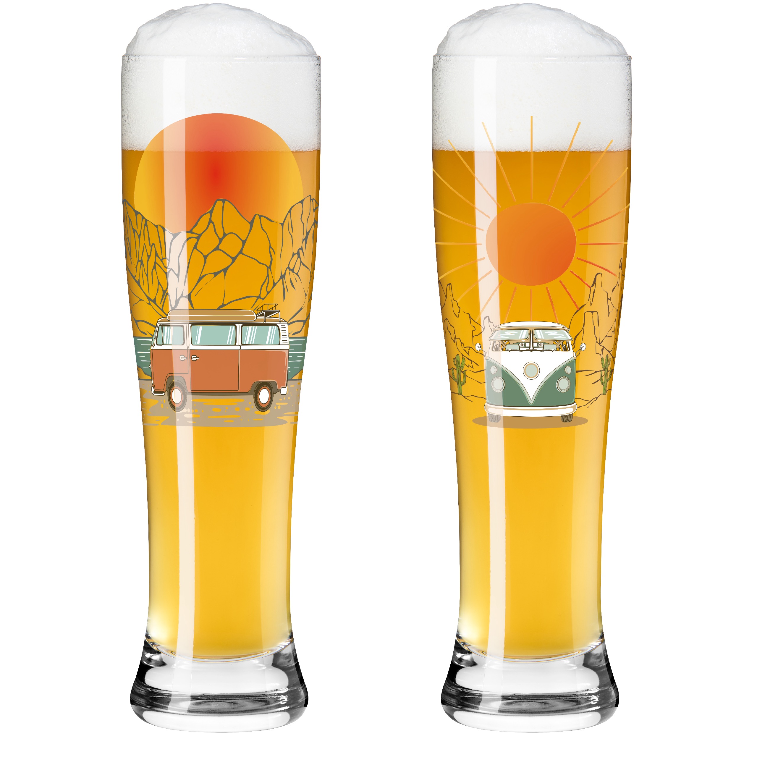ENTDECKER WEIZENBIERGLAS-SET #3 #4 VON SENDI PURNAMA