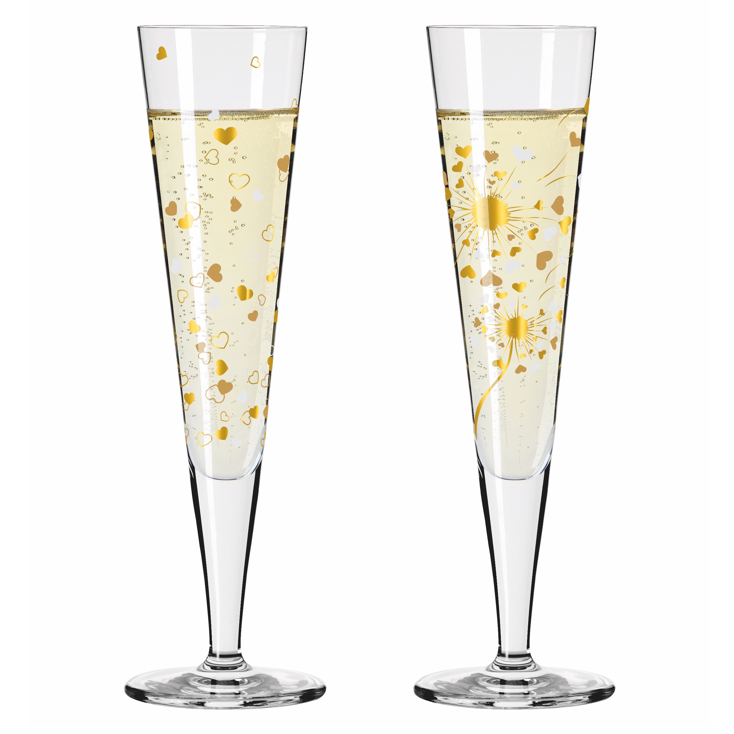 SET DE VERRES À CHAMPAGNE GOLDNACHT F24 PAR ANA VASCONCELOS