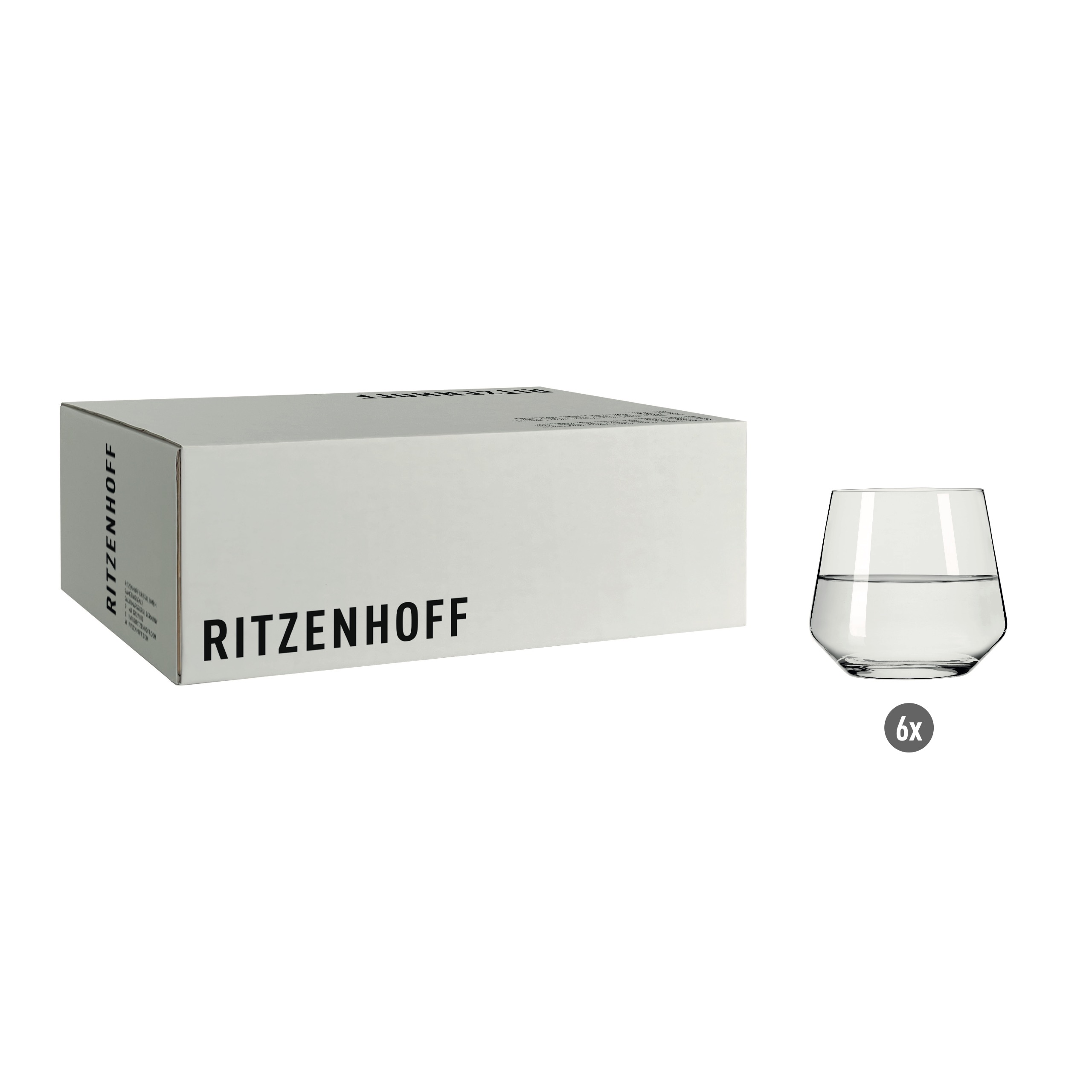 CARLOS 6ER-SET WASSERGLAS F26 VON RITZENHOFF DESIGN TEAM