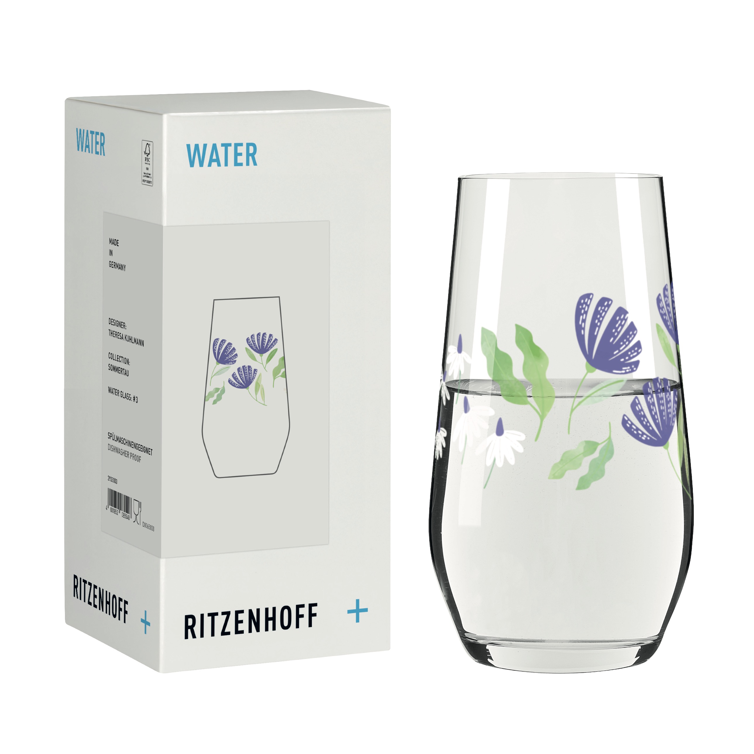SOMMERTAU WASSERGLAS #3 VON THERESA KUHLMANN