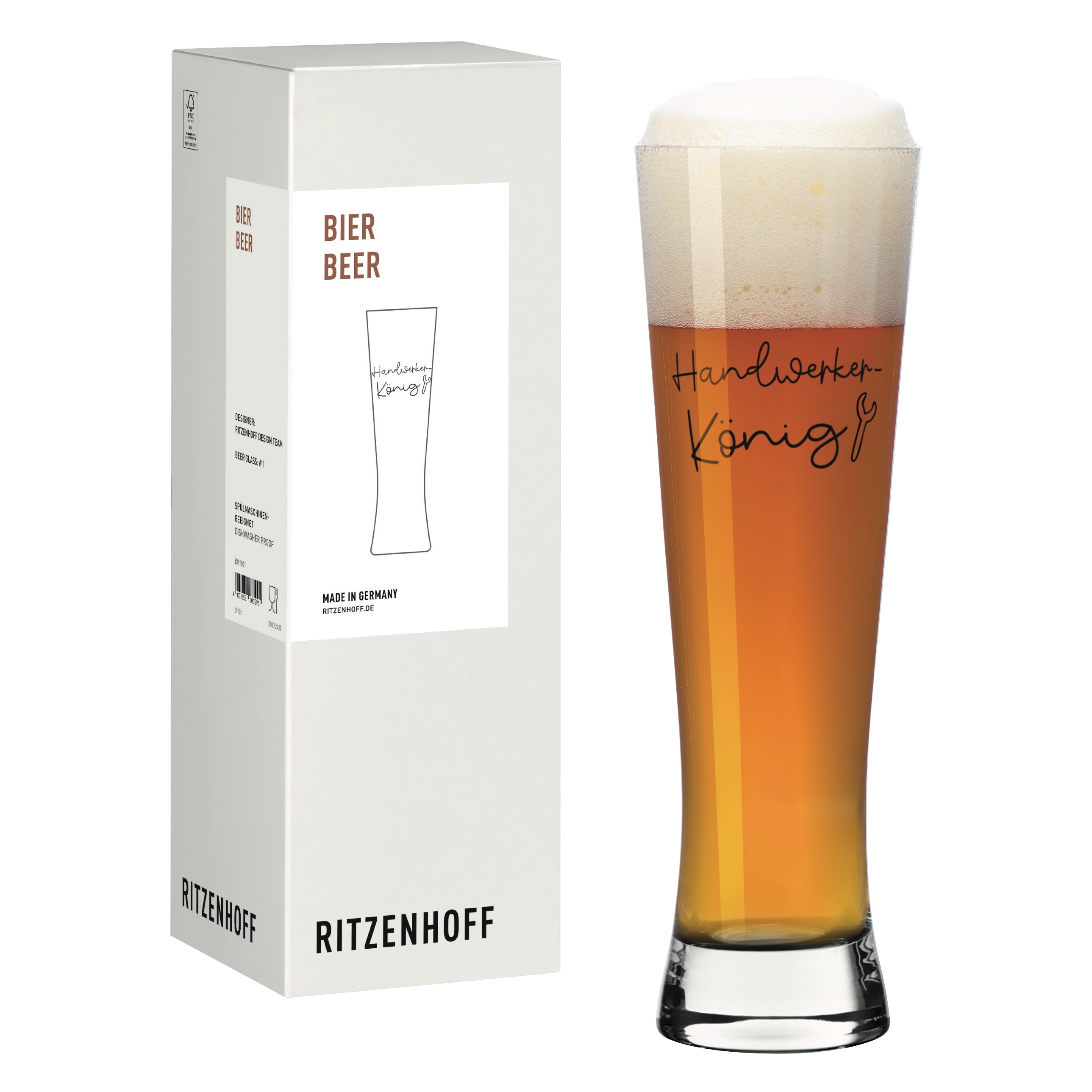 BRICOLEUR VERRE À BIÈRE #1 PAR RITZENHOFF DESIGN TEAM