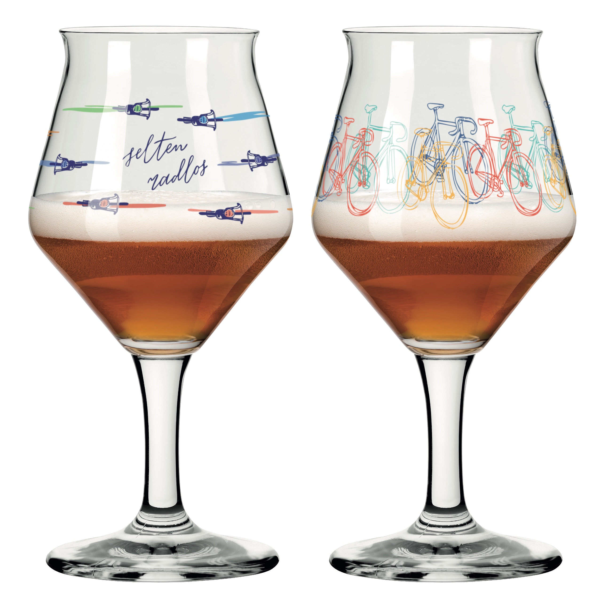 CYCLISME SET DE VERRES À BIÈRE #8 #9 DE HANNA SYMONOVYCH, ADIMAS HARISURATAMA SAID