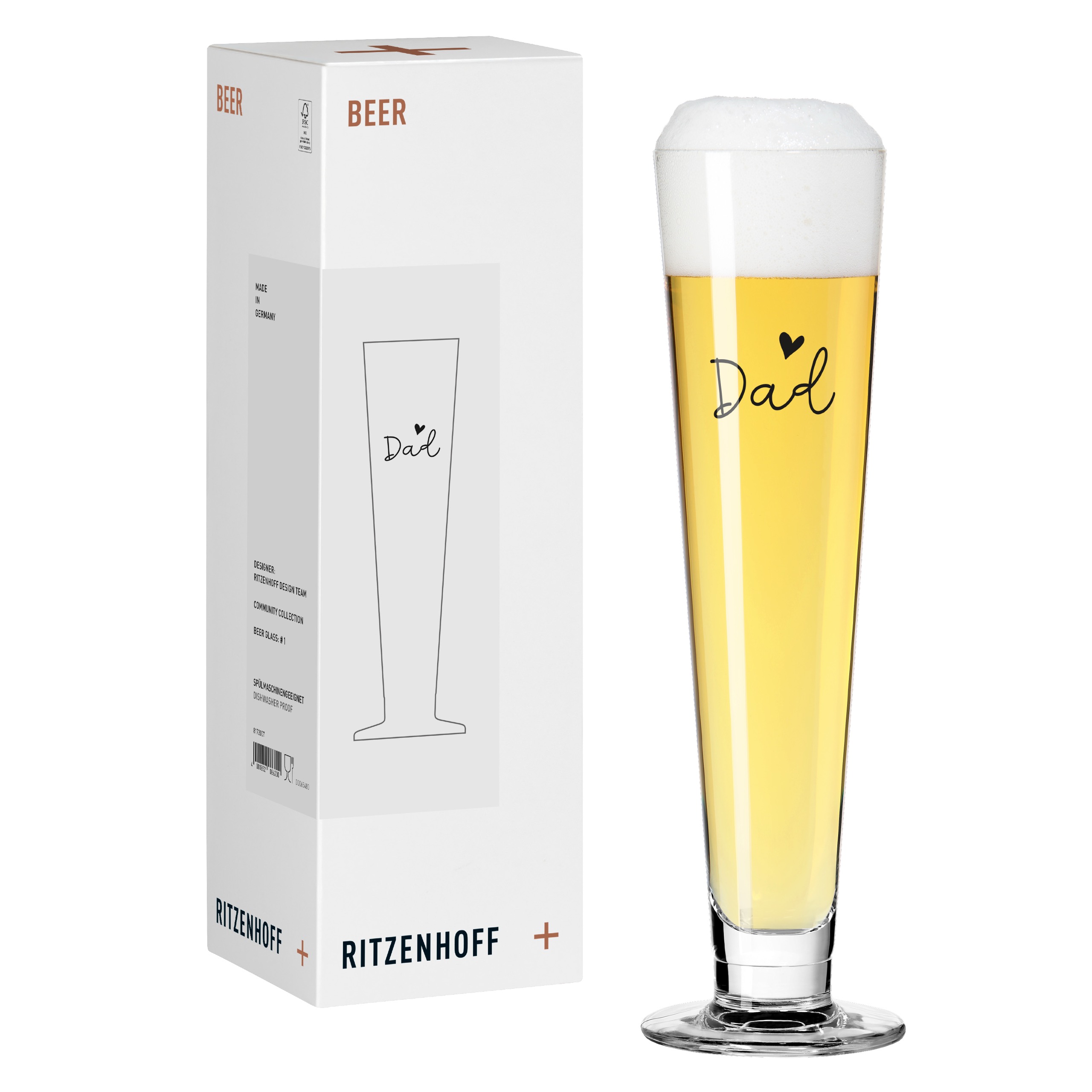 SPRÜCHE BIERGLAS #1 VON RITZENHOFF DESIGN TEAM