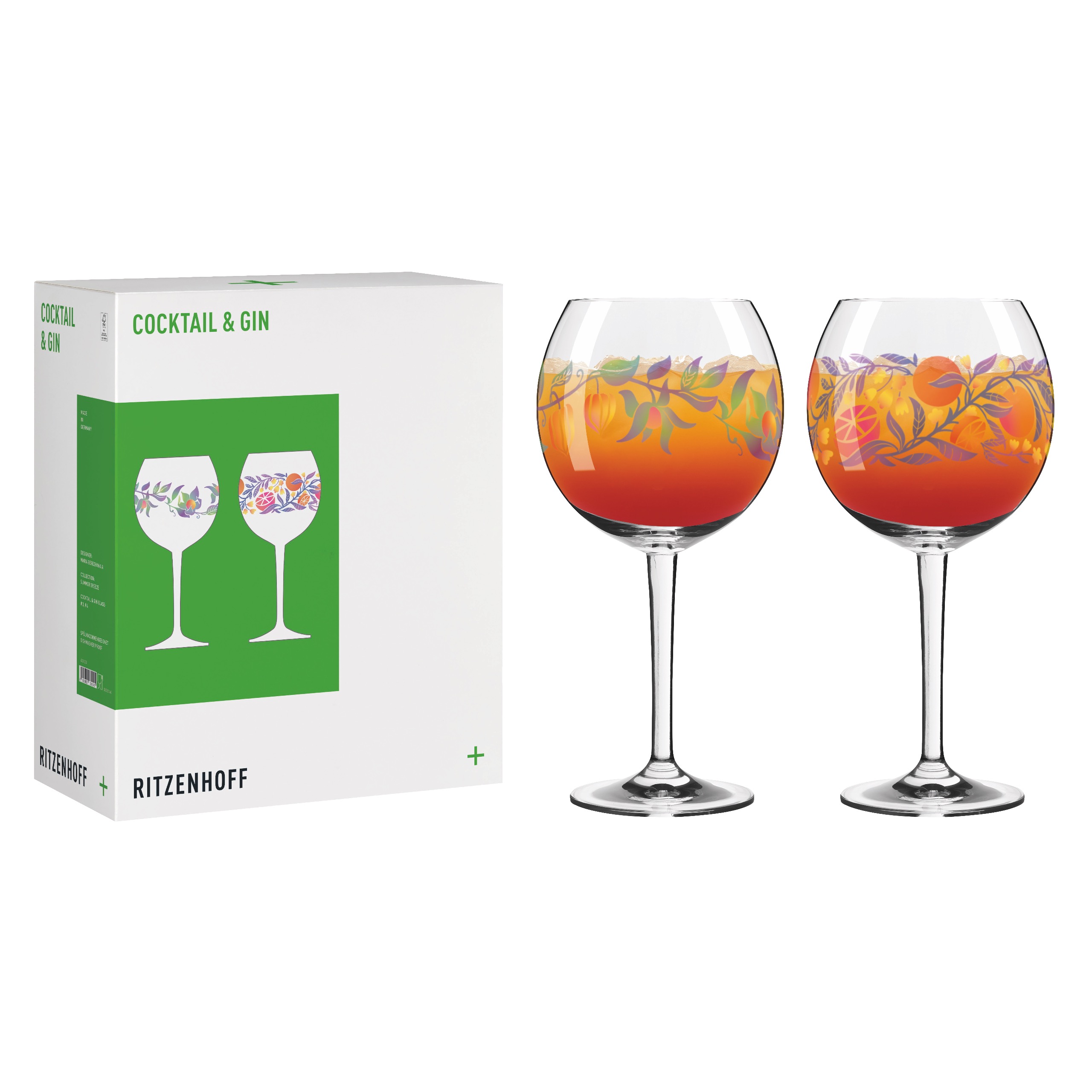 VERRE À COCKTAIL SUMMER BREEZE F26 PAR MARIA BEREZHNAIA