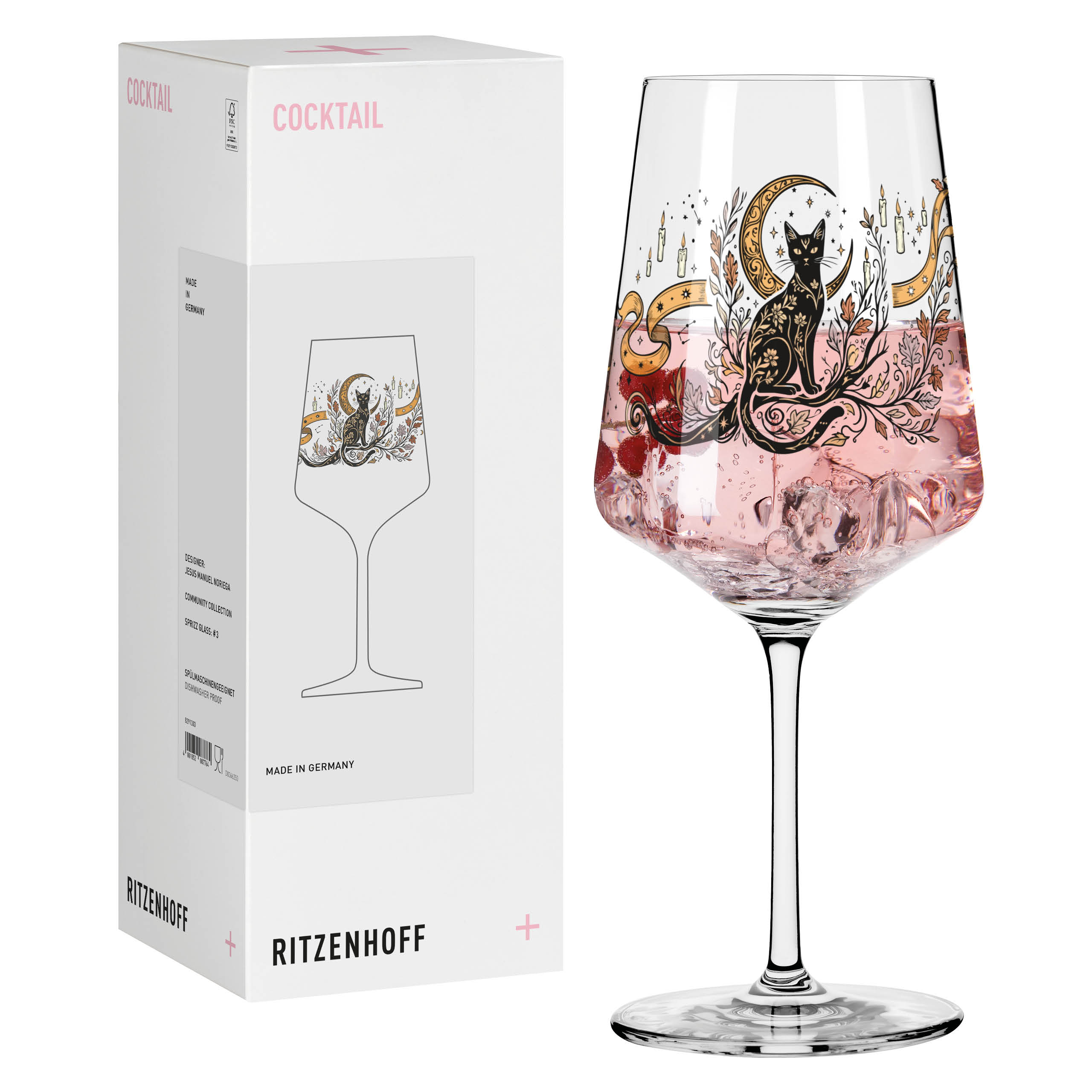 HALLOWEEN COCKTAILGLAS H26 VON JESUS MANUEL NORIEGA