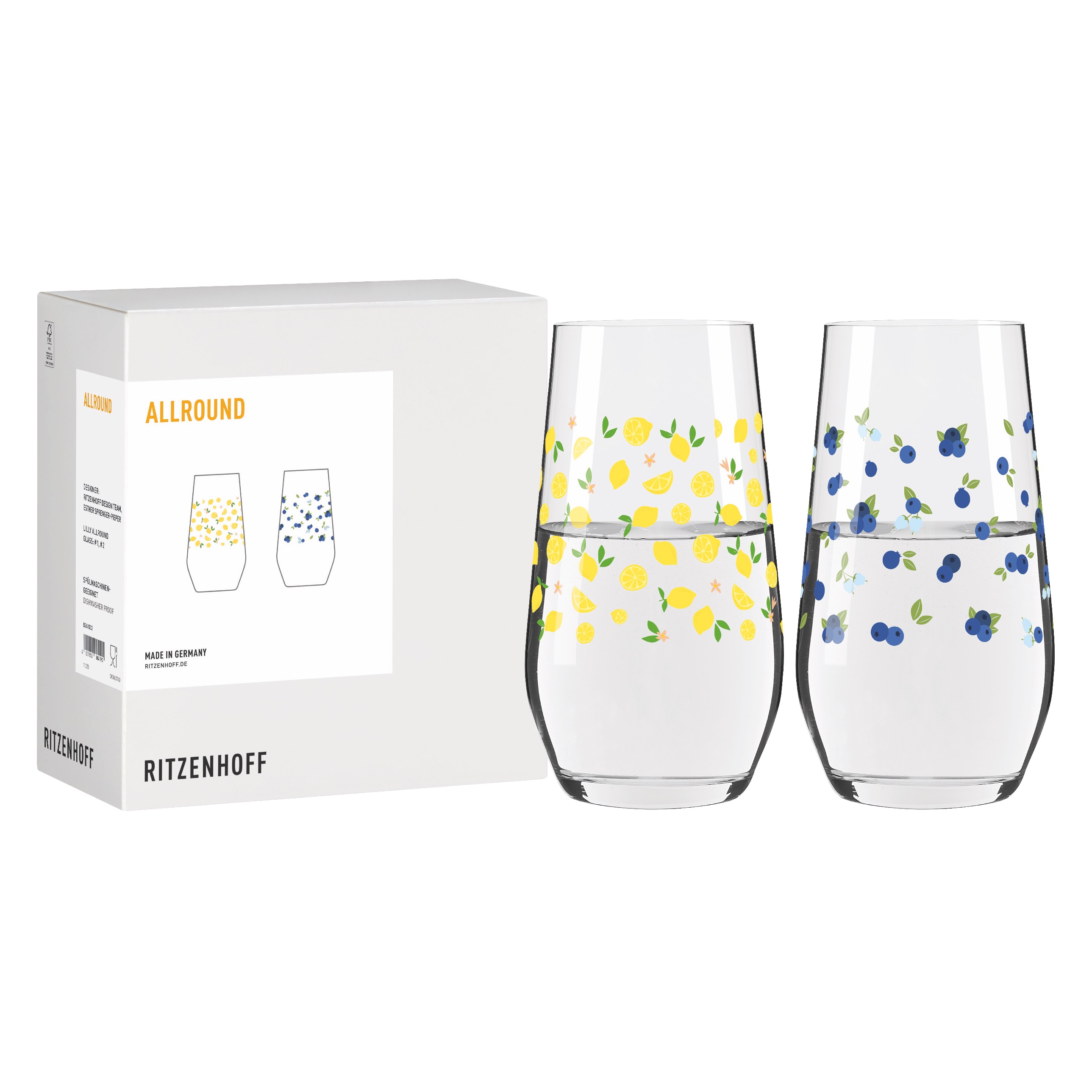 GRILL & COOK UNIVERSALGLAS-SET #1#2 VON RITZENHOFF DESIGN TEAM