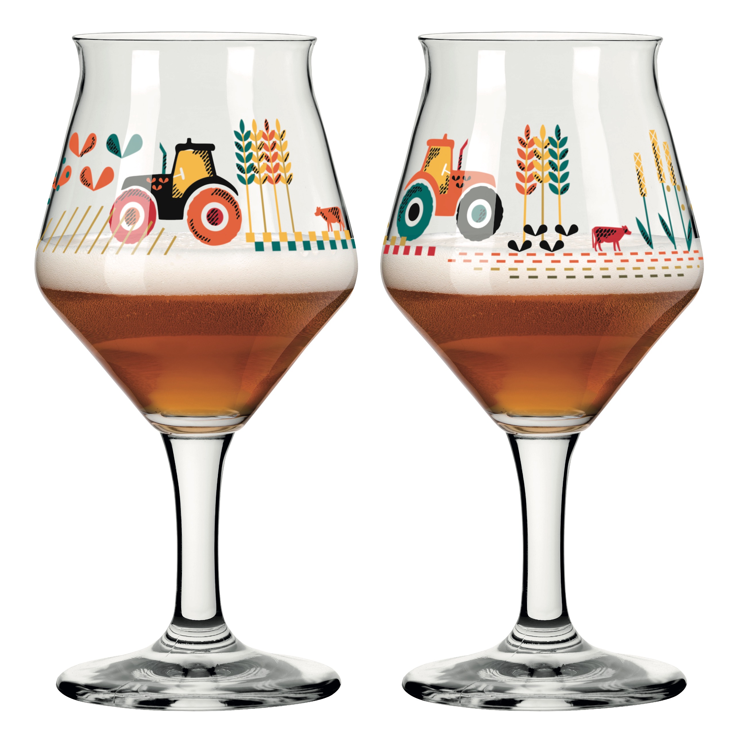 SET DE VERRES À BIÈRE FARM #3 #4 DE CHRISTINE KORDES