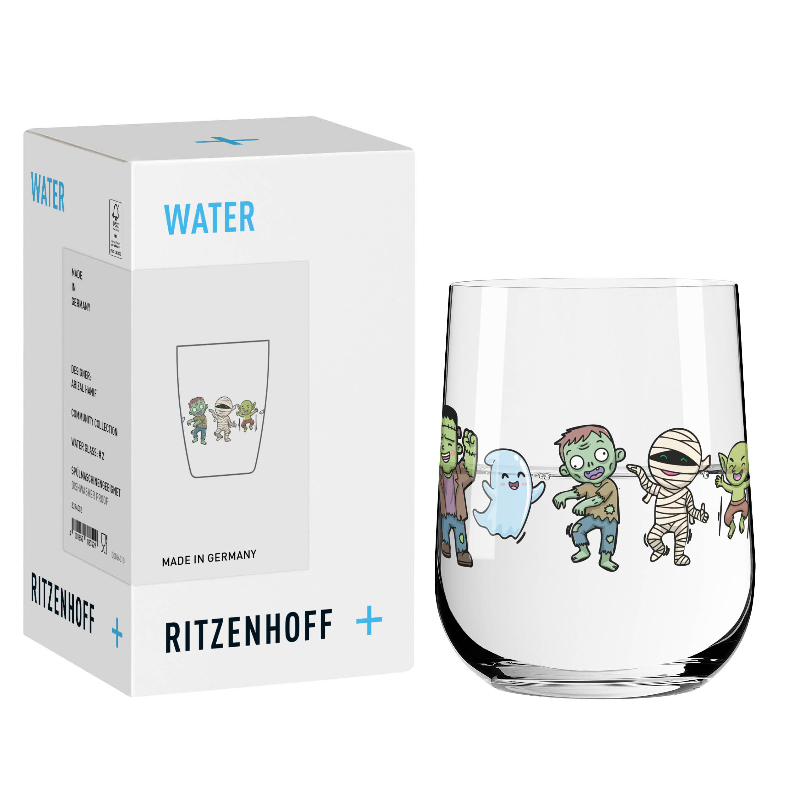 HALLOWEEN WASSERGLAS H26 VON ARIZAL HANIF