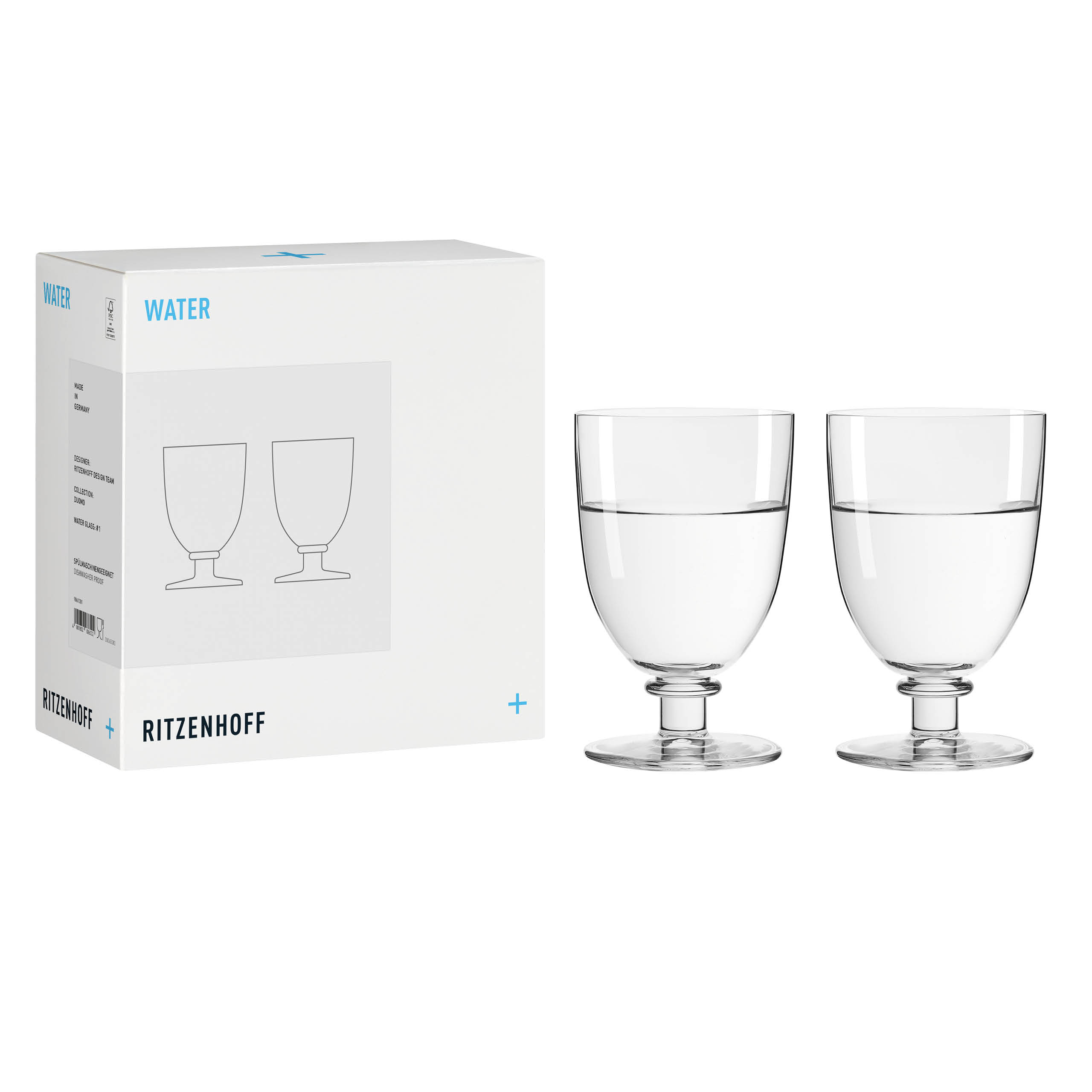 DUOMO lot de 2 verres à eau #1 du Ritzenhoff Design Team