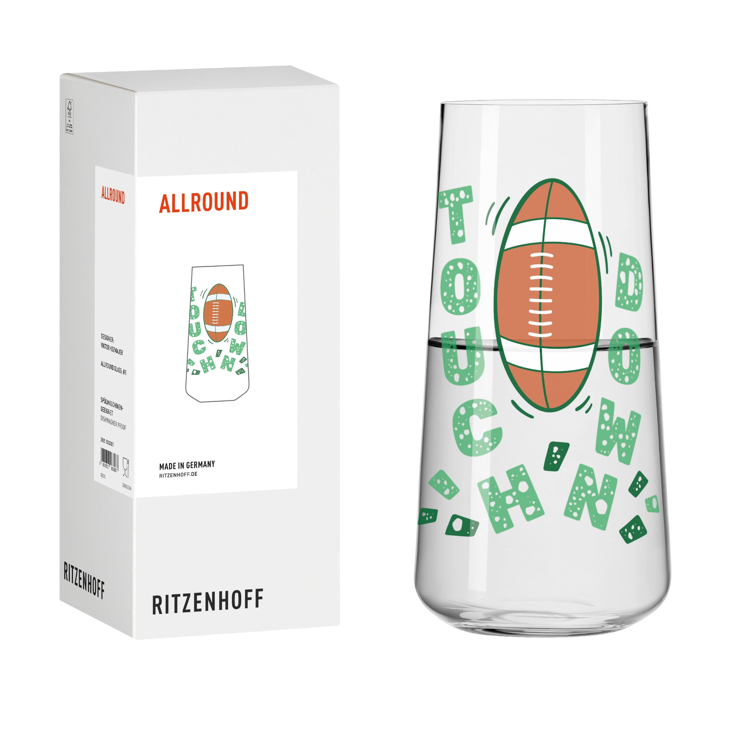VERRE UNIVERSEL FOOTBALL AMÉRICAIN #1 DE VIKTOR KOZMAJER