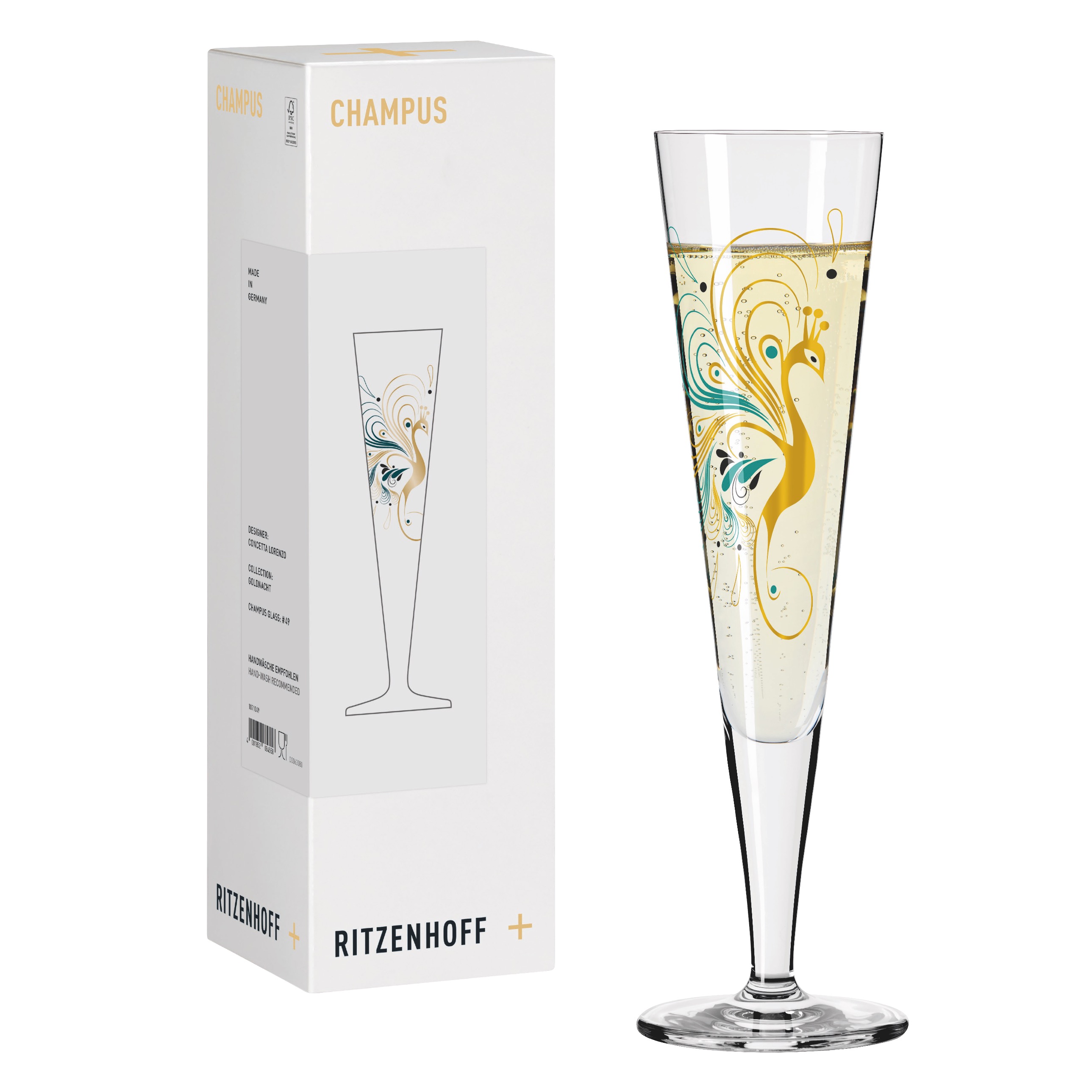 GOLDNACHT CHAMPAGNERGLAS #49 VON CONCETTA LORENZO