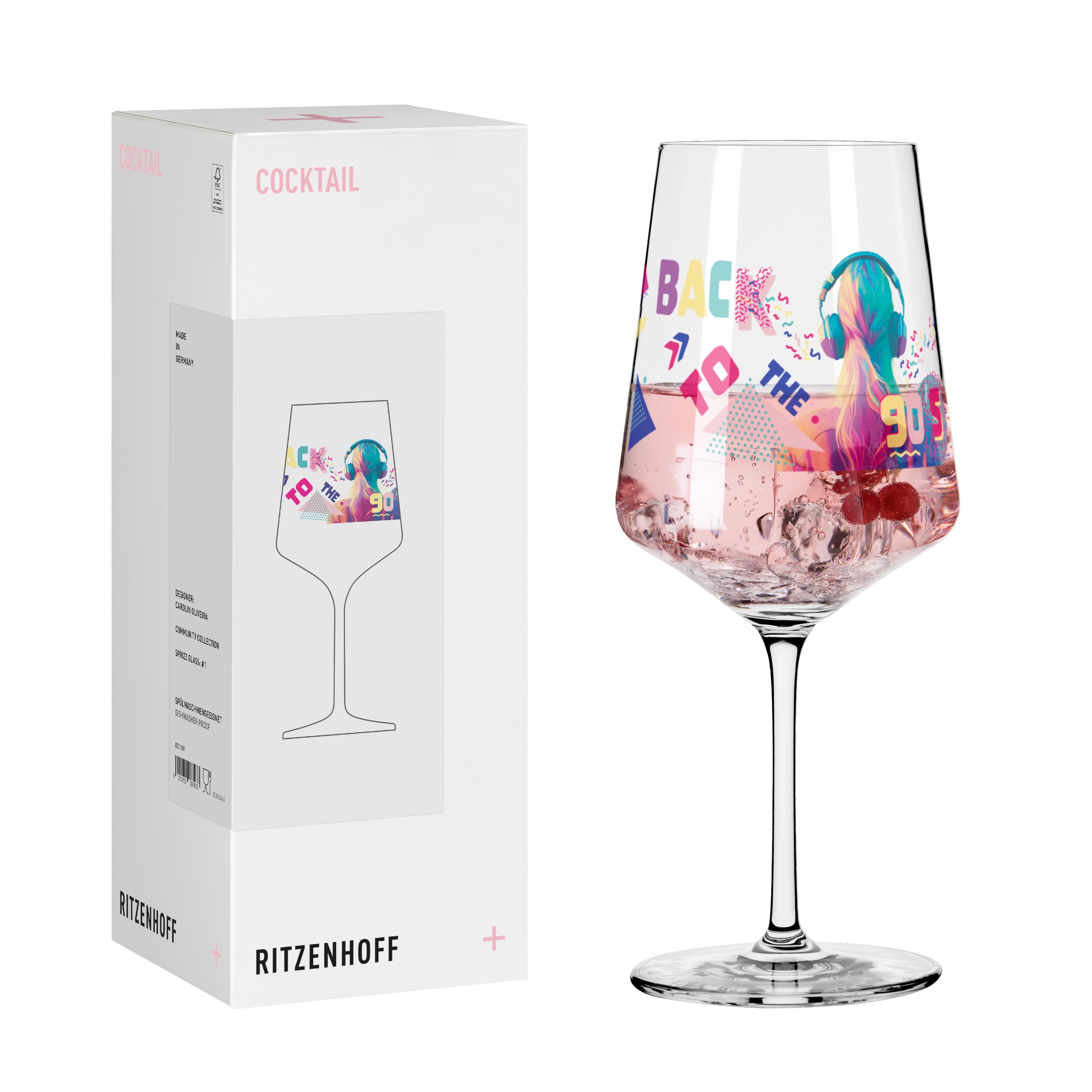 90S COCKTAILGLAS #1 VON CAROLIN OLIVEIRA