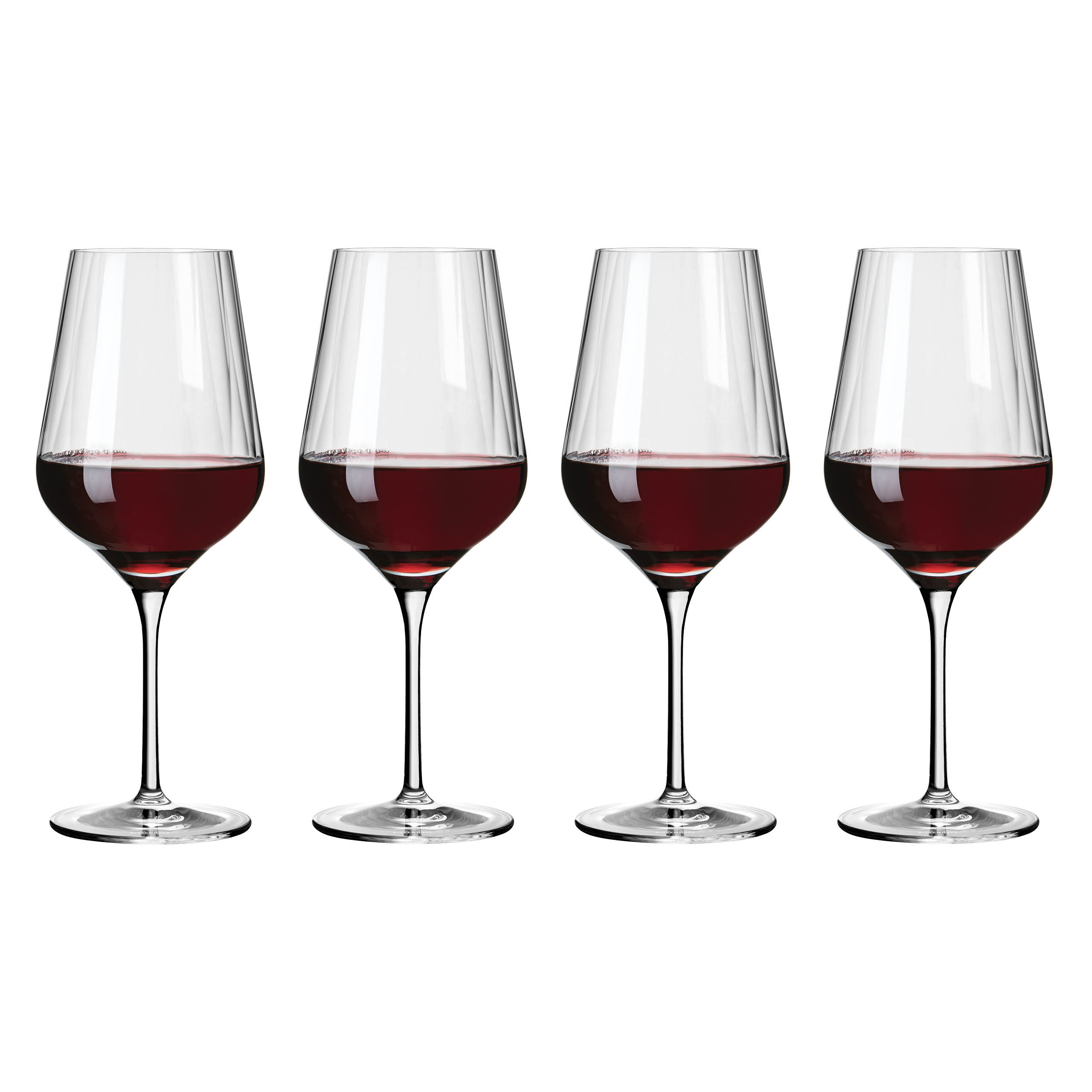 STERNSCHLIFF 4ER-ROTWEINGLAS SET VON RITZENHOFF DESIGN TEAM