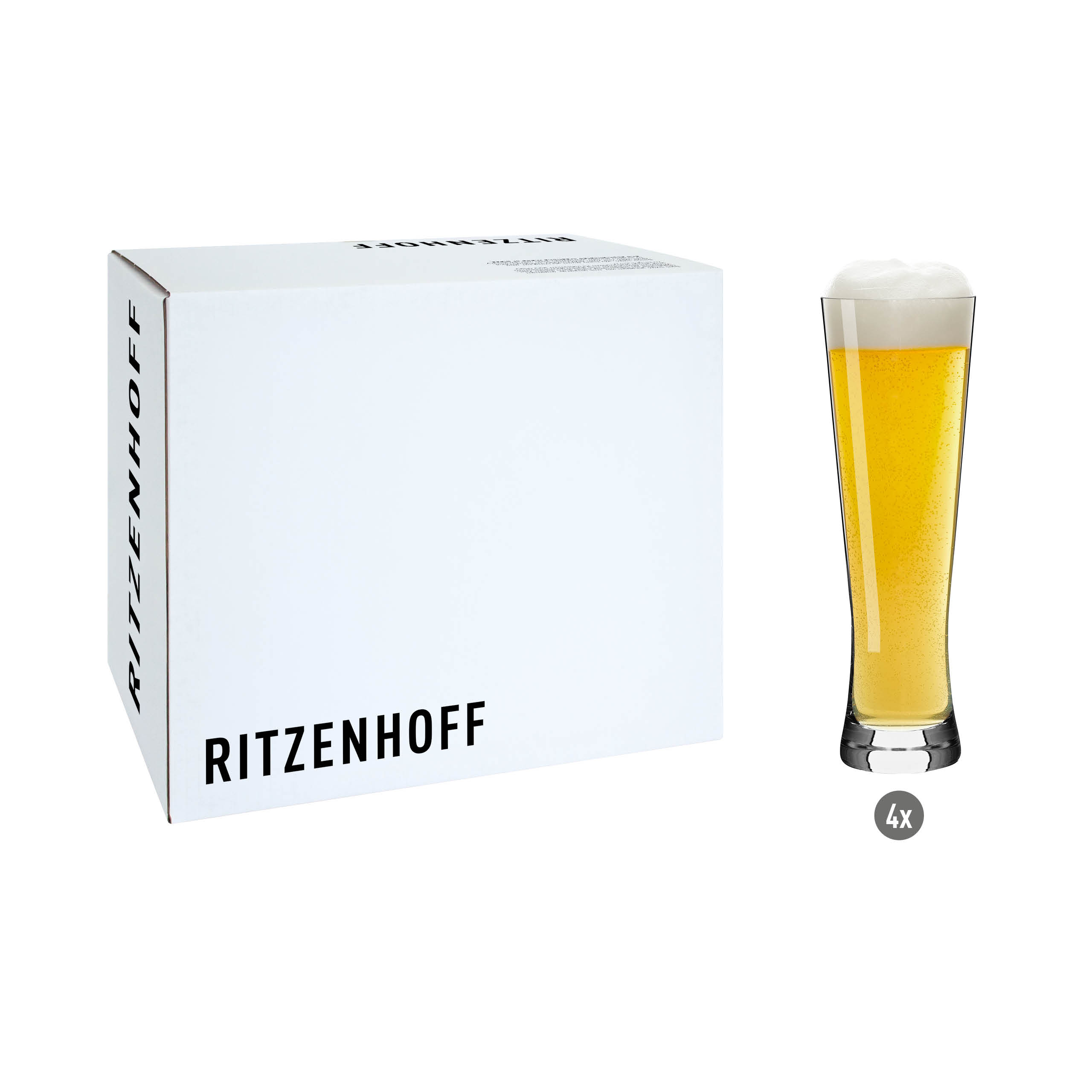 LINEA 4ER-SET BIERGLAS VON RITZENHOFF DESIGN TEAM