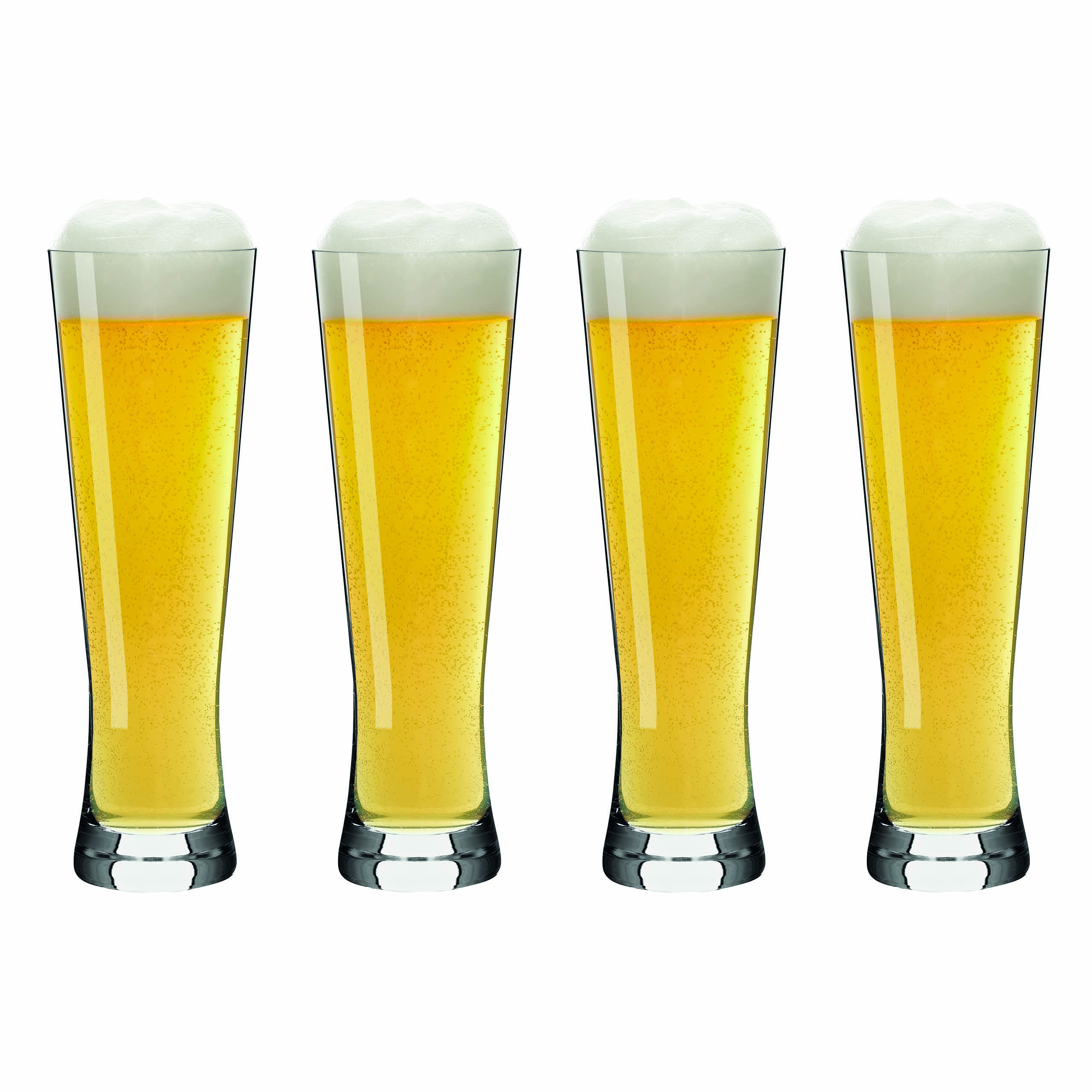 LINEA ENSEMBLE DE 4 VERRES À BIÈRE PAR L’ÉQUIPE DE DESIGN RITZENHOFF