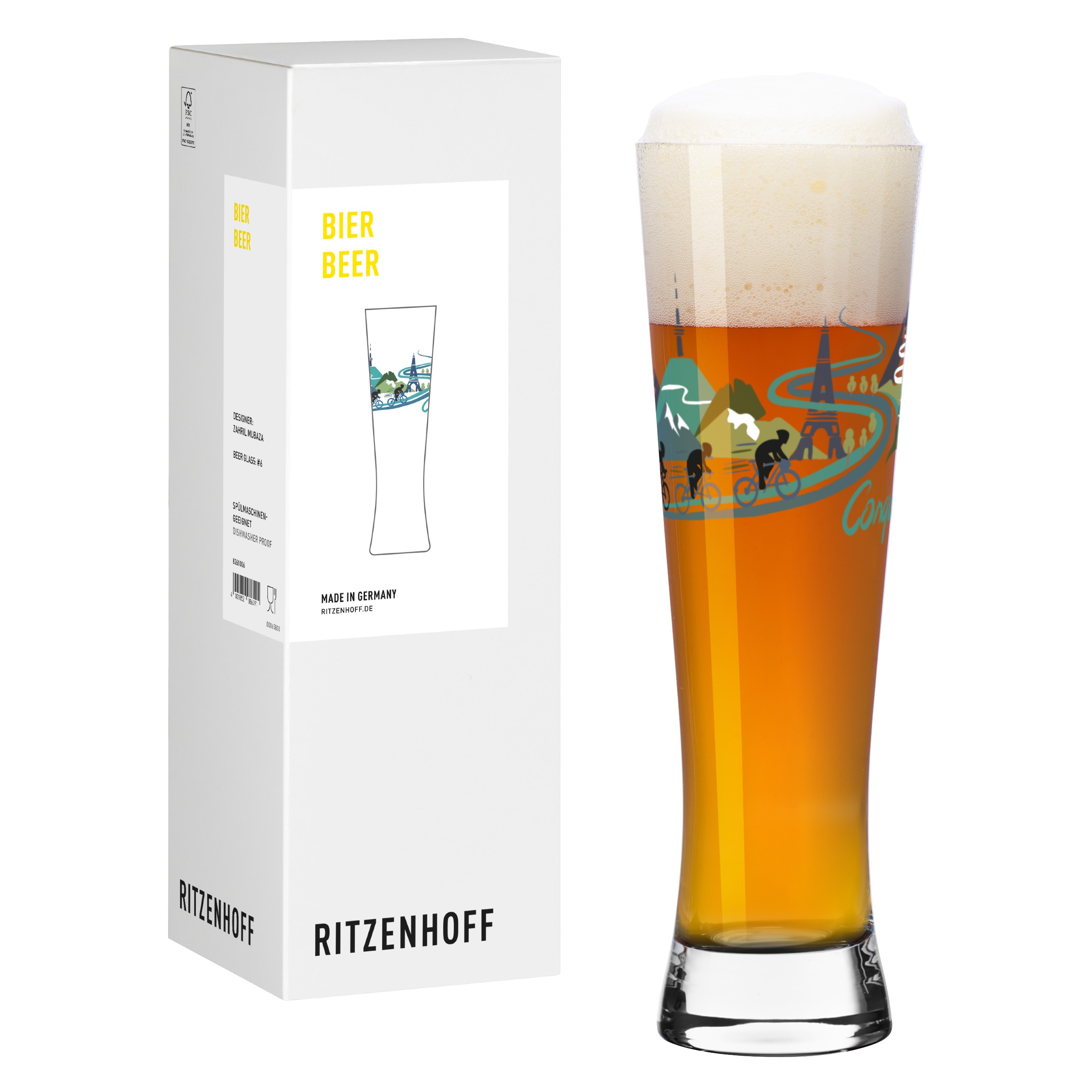 RADSPORT BIERGLAS #6 VON ZAHRIL MUBAZA