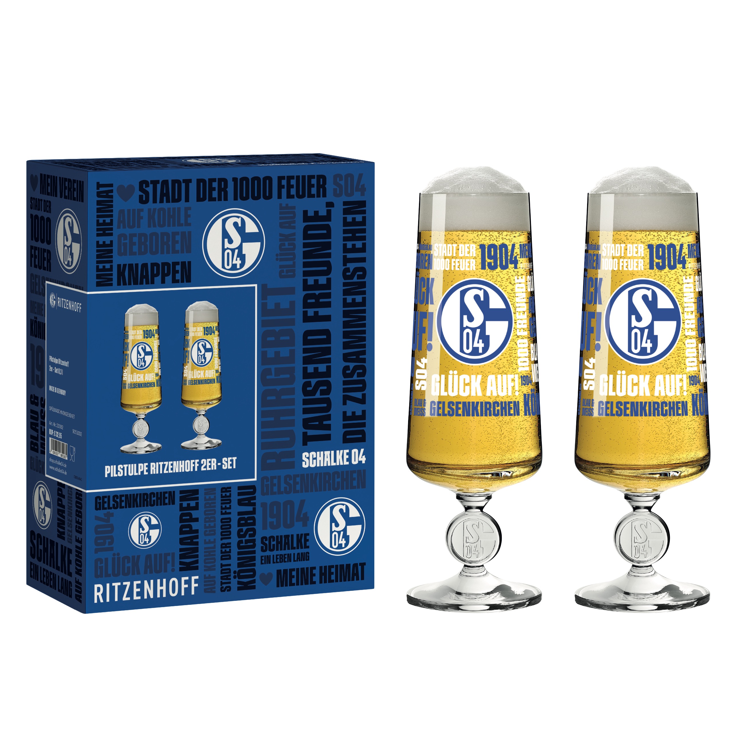 SCHALKE BIERGLAS-SET #2 VON THERESA KUHLMANN