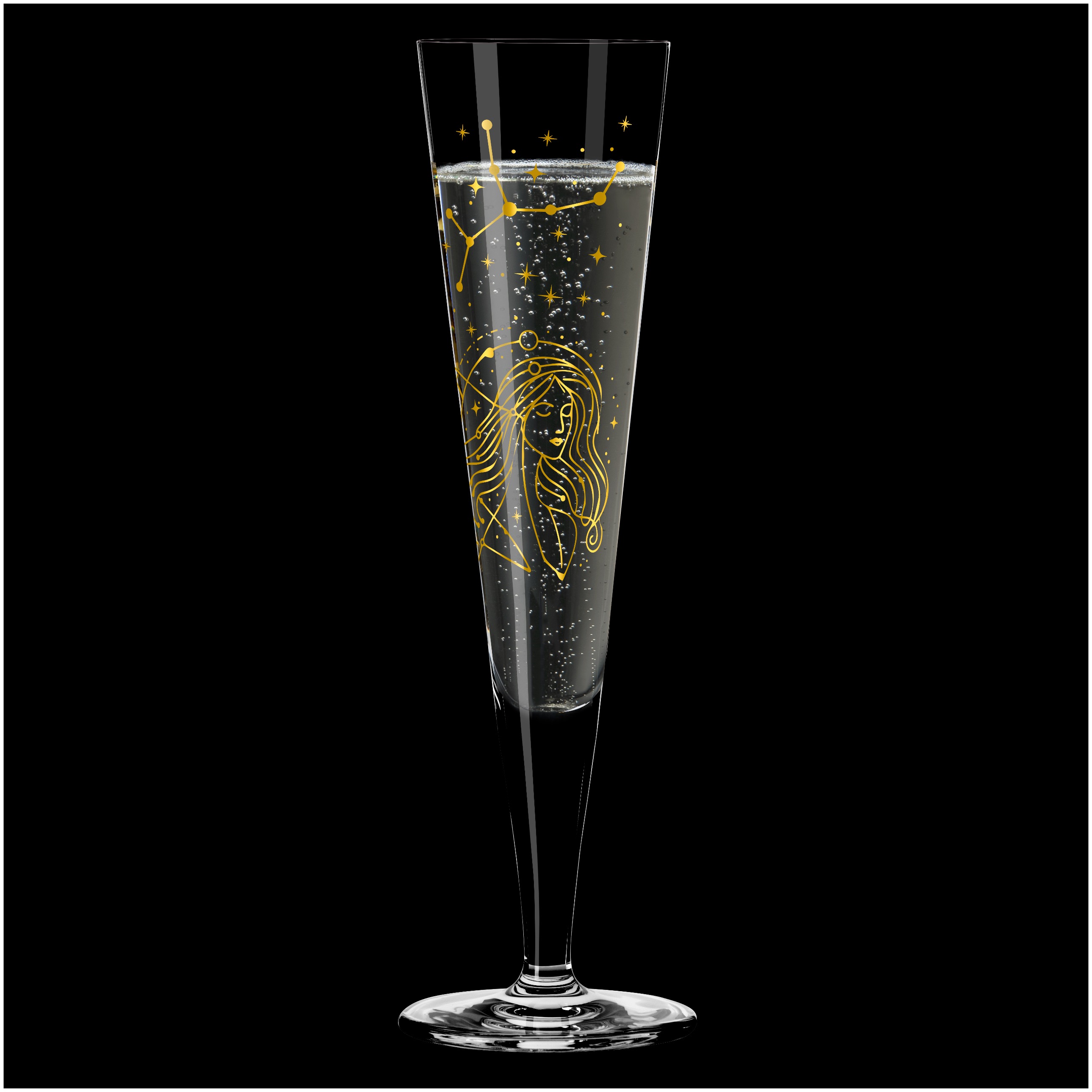 ASTRO CHAMPAGNERGLAS #12 JUNGFRAU VON ZAHRIL MUBAZA