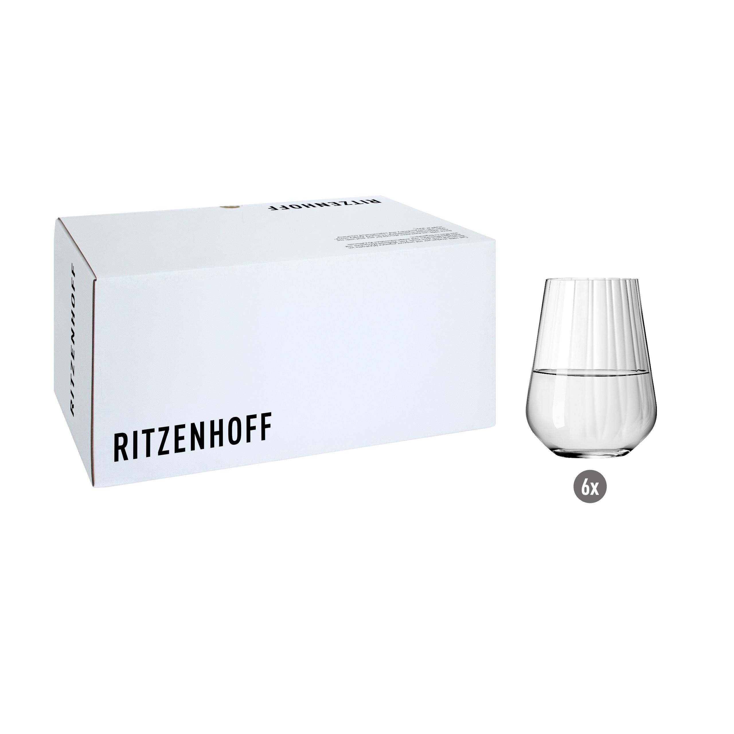 STERNSCHLIFF 6ER-SET WASSERGLAS VON RITZENHOFF DESIGN TEAM
