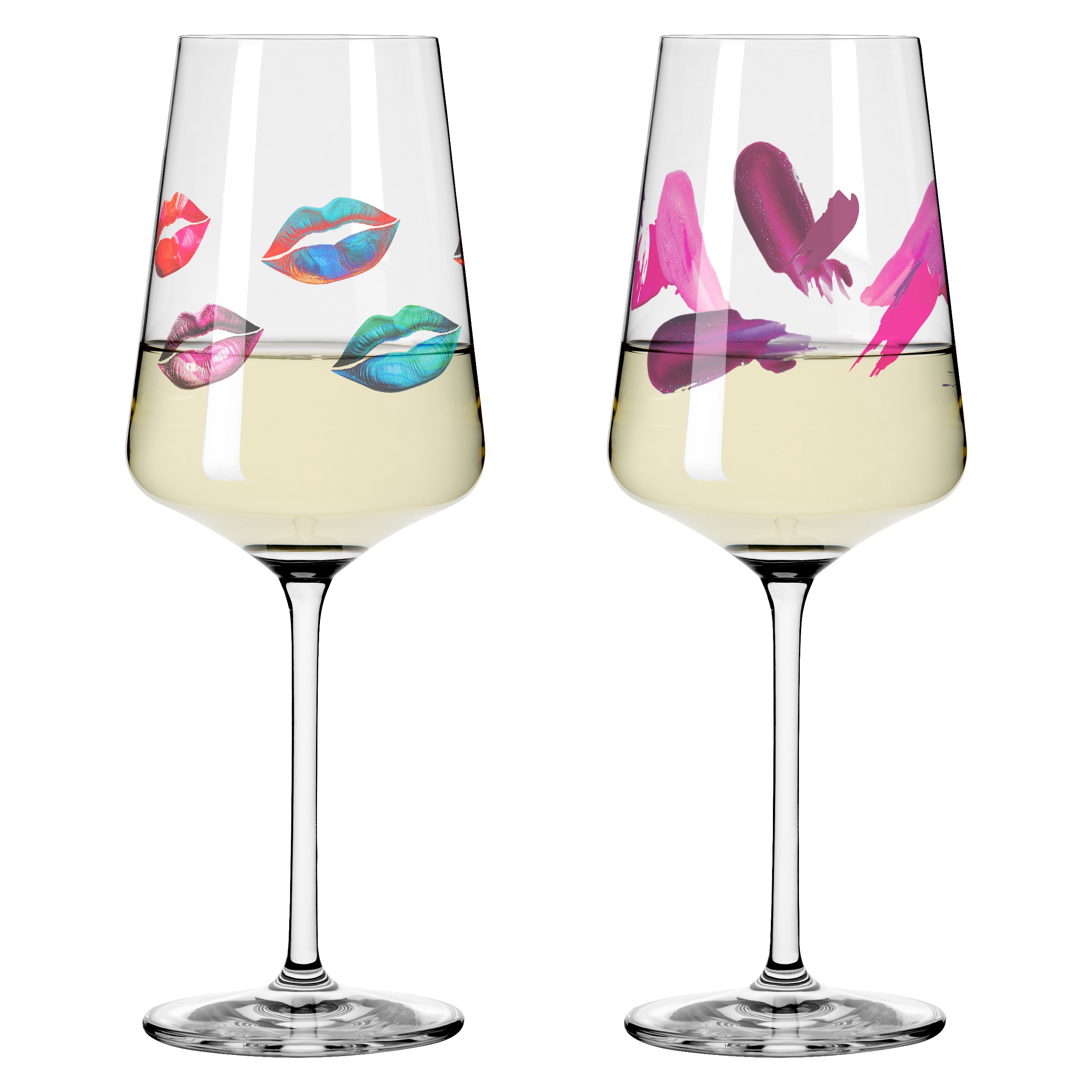 FASHION COCKTAIL WINE GLASS SET #3 #4 BY SONJA EIKLER, CAROLIN OLIVEIRA