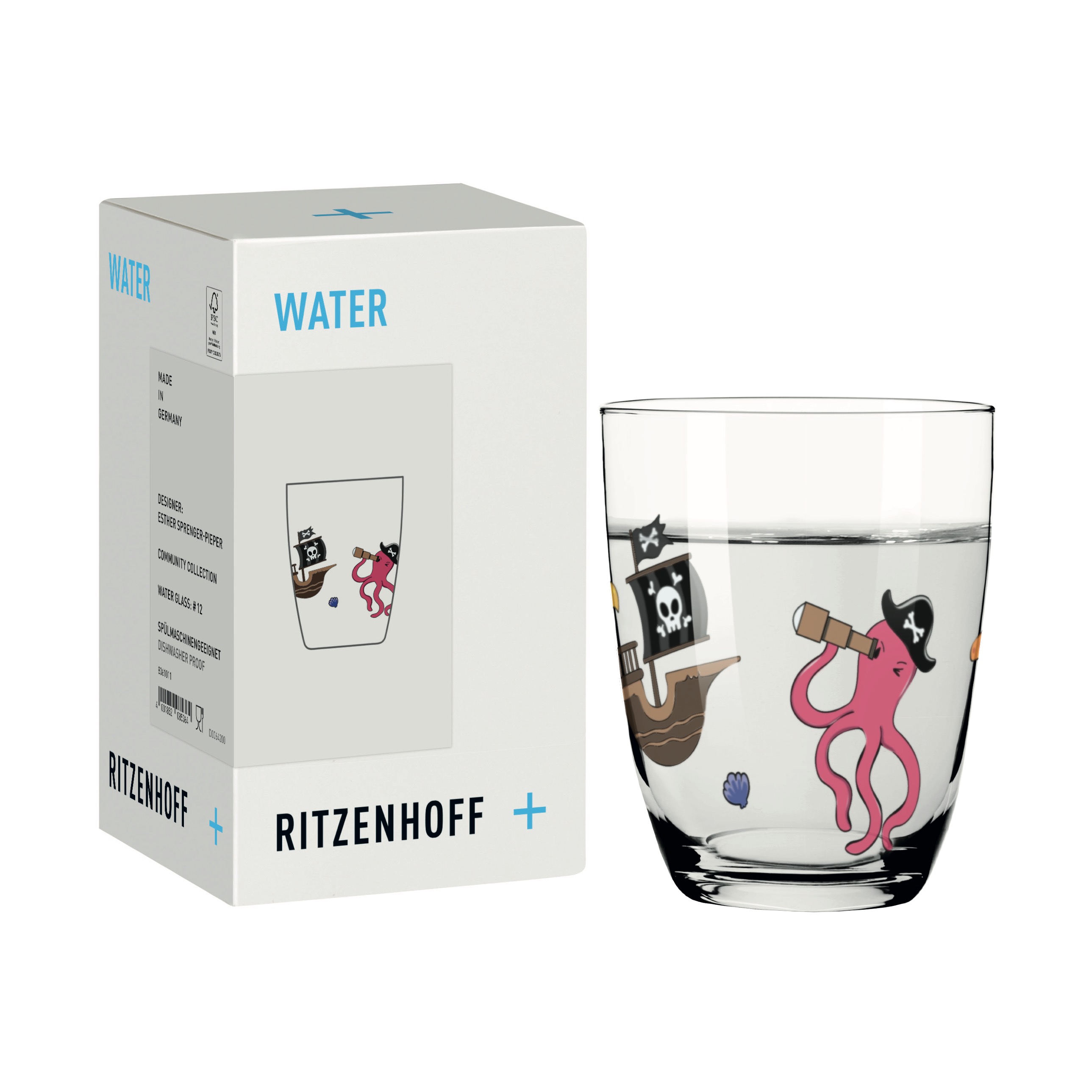 KIDS WASSERGLAS #12 VON ESTHER SPRENGER-PIEPER