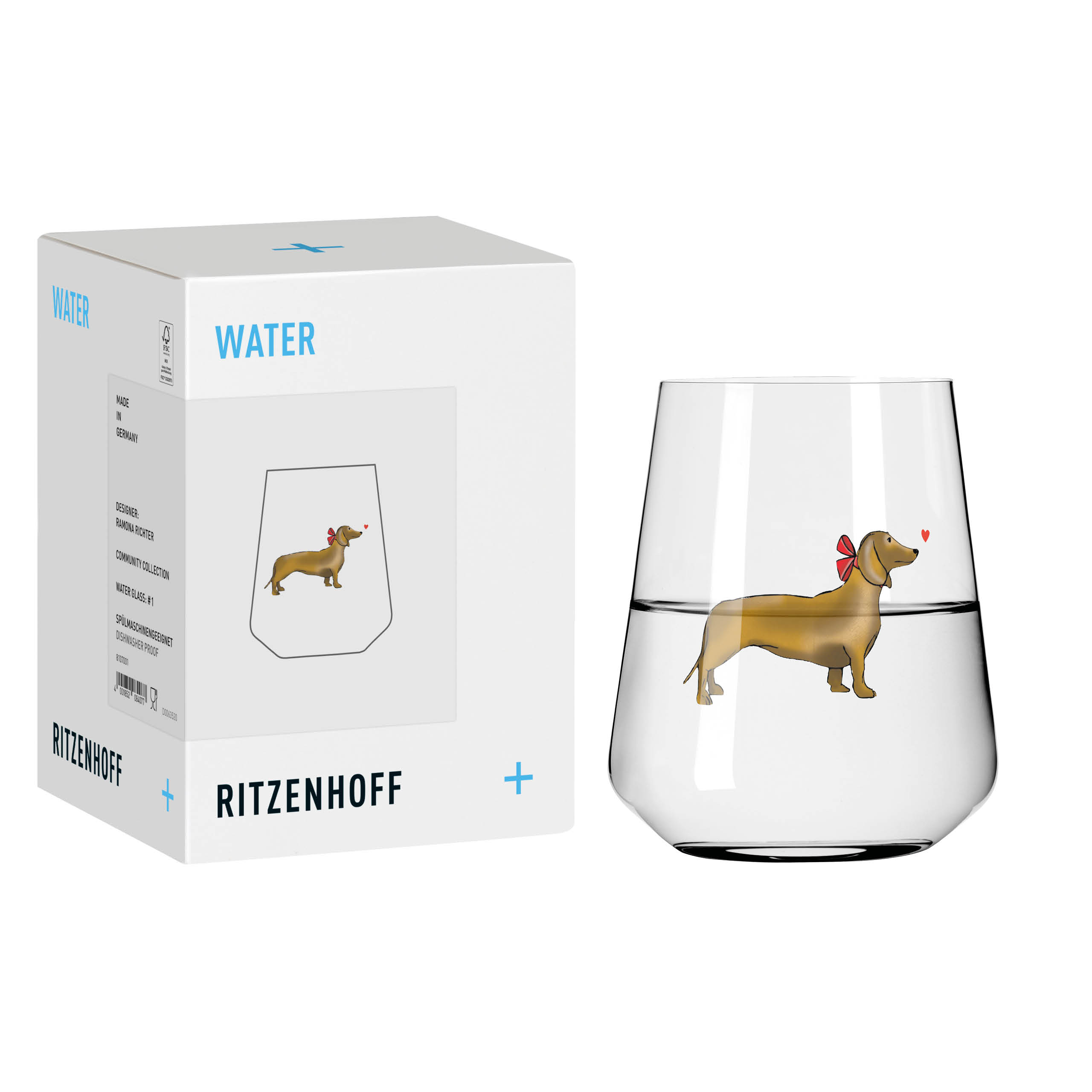 PETFLUENCER WASSERGLAS #1 VON RAMONA RICHTER