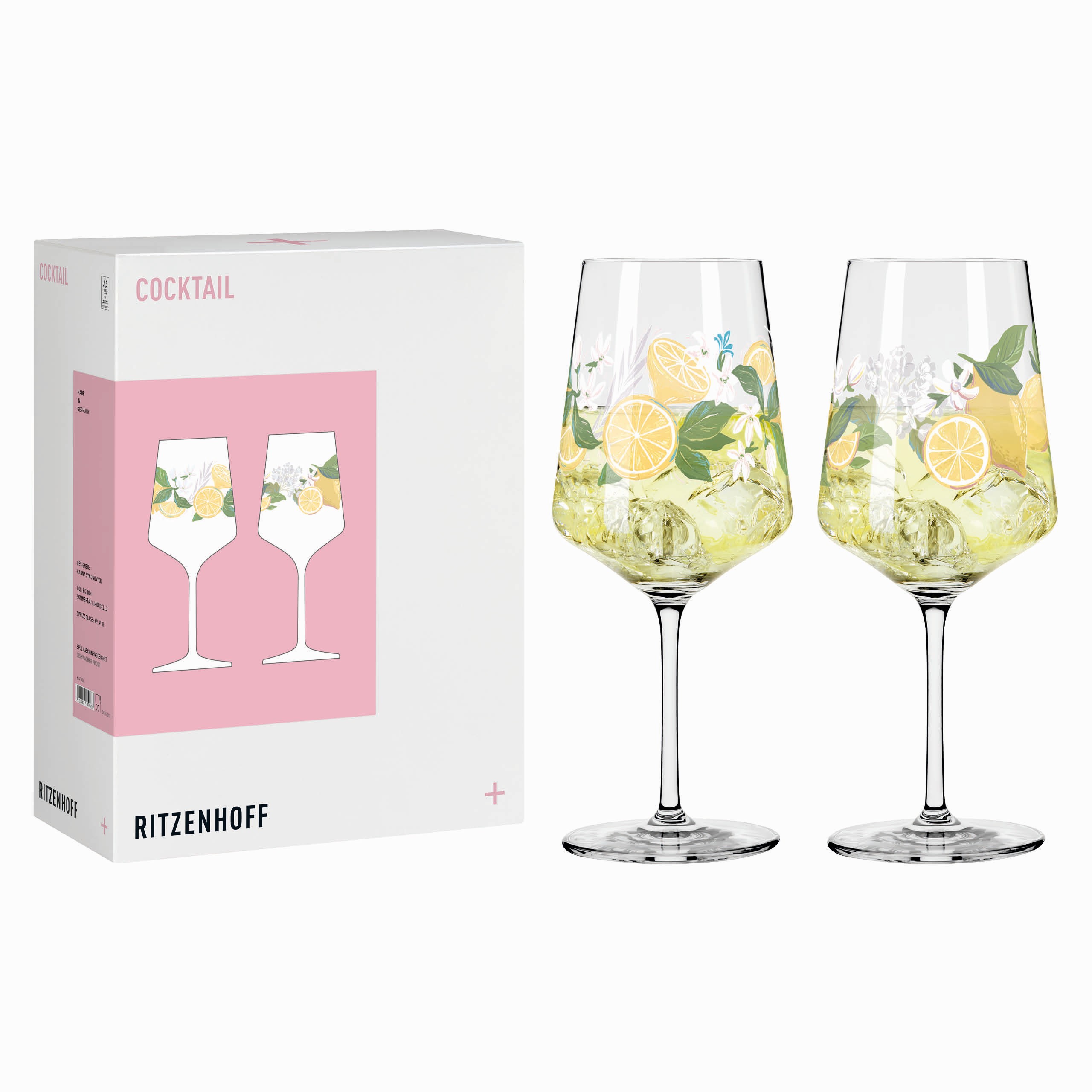 SOMMERTAU LIMONCELLO APERITIFGLAS-SET F25 VON HANNA SYMONOVYCH