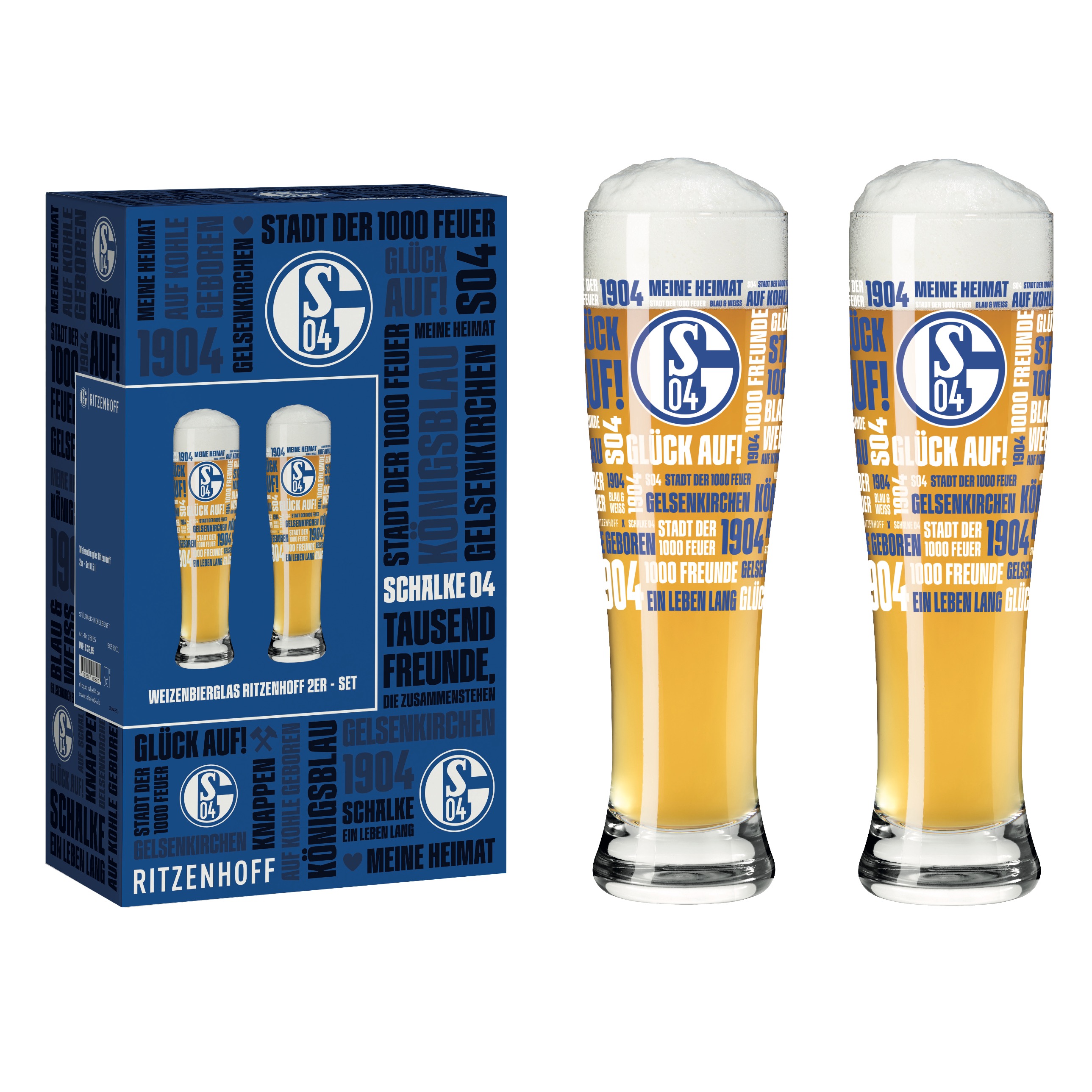 SCHALKE WEIZENBIERGLAS-SET 1# VON THERESA KUHLMANN